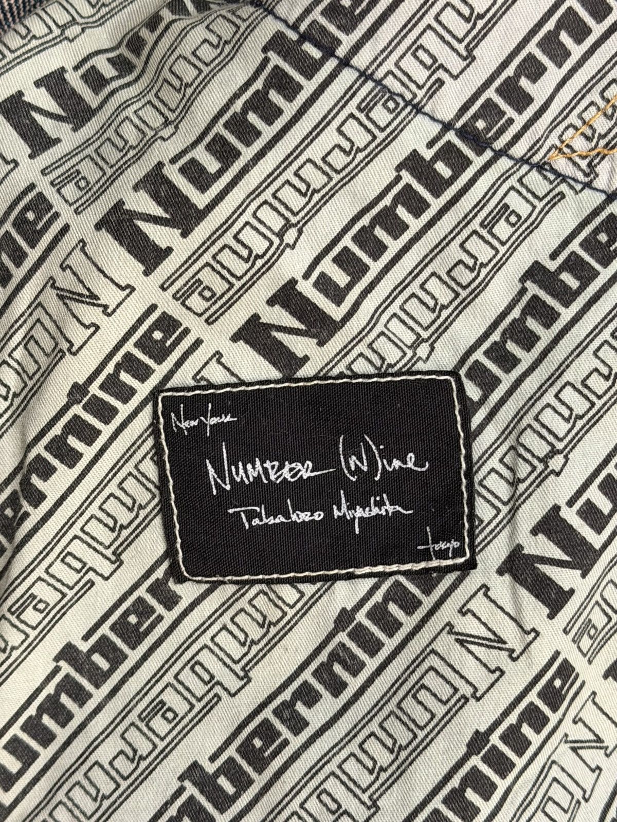 Number (N)ine OG Number (N)ine SS03 AW03 Kurt Cobain Patchwork Denim Size US 34 / EU 50 - 4 Thumbnail
