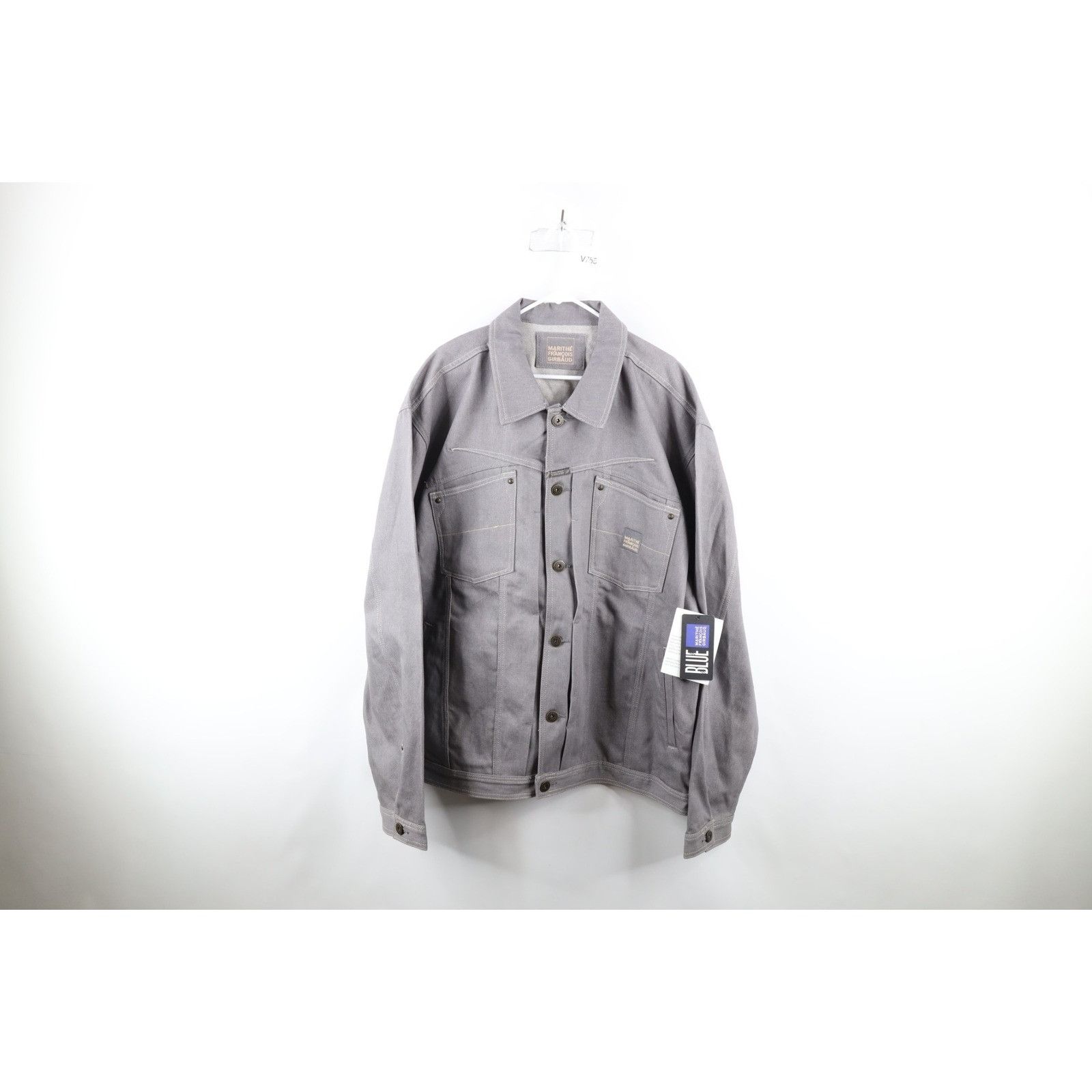 Marithe + Francois Girbaud × Vintage NOS Vintage 90s Marithe Francois Girbaud Denim Jacket 3XL Size US XXL / EU 58 / 5 - 1 Thumbnail