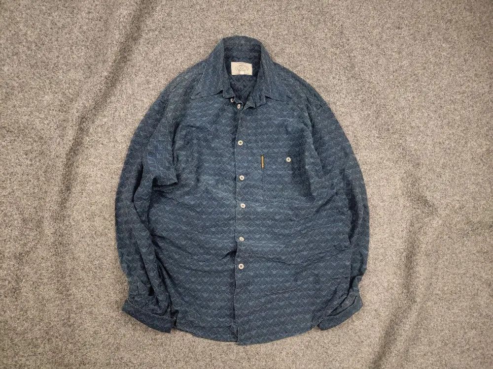 Giorgio Armani Vintage 80's Armani Jeans Monogram Logo oversized shirt Size US L / EU 52-54 / 3 - 1 Thumbnail