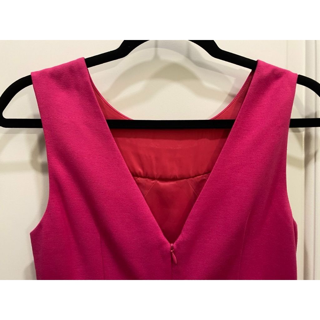 Trina Turk Trina Turk Pink Sleeveless Pleated Sheath Dress Size 2 barbi Size XS / US 0-2 / IT 36-38 - 4 Thumbnail