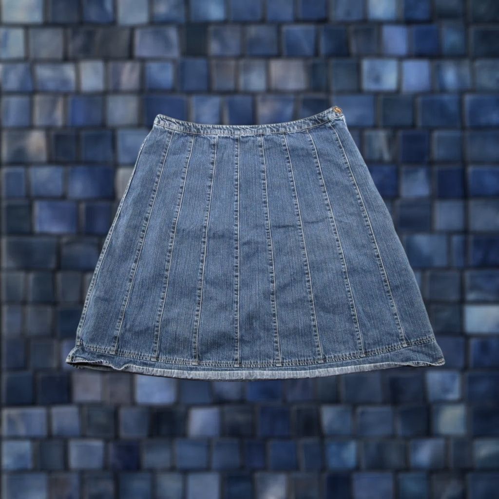 Denime VINTAGE Sonoma Denim Skirt A-Line Women’s Blue Midi Size 10 Skirt Retro Style Size 32" / US 10 / IT 46 - 1 Thumbnail