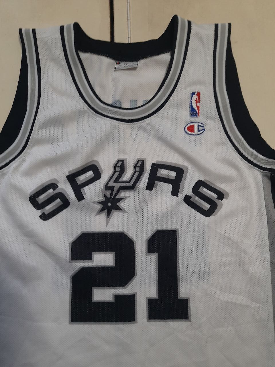 Champion × NBA Champion San Antonio Spurs Jersey #21 Duncan 1997-2000 Size US L / EU 52-54 / 3 - 4 Thumbnail