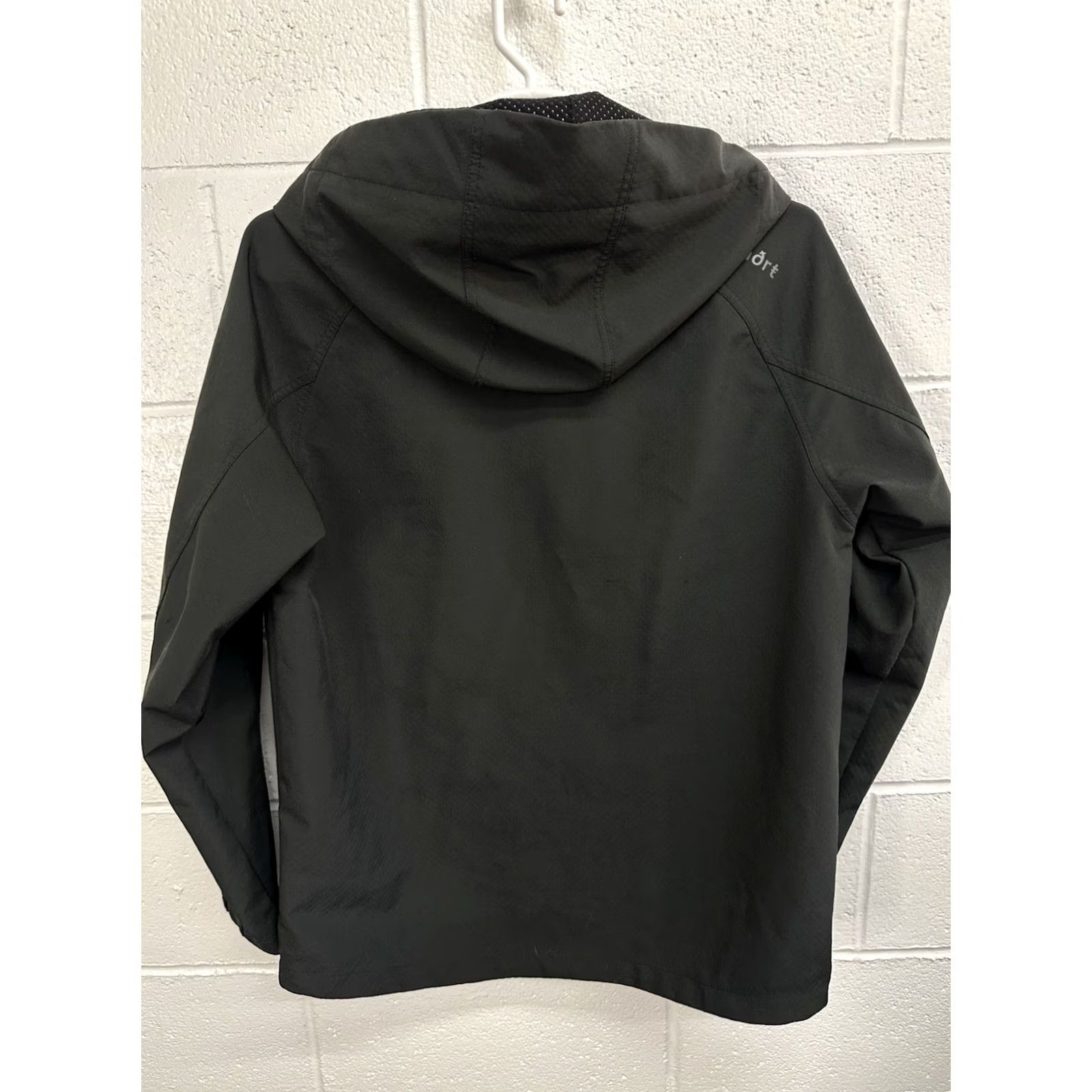 Vintage True North Adventure Softshell Full Zip Hooded Jacket Men L Black Weather Windbreaker Hooded Full Zip Jacket Size US L / EU 52-54 / 3 - 3 Thumbnail
