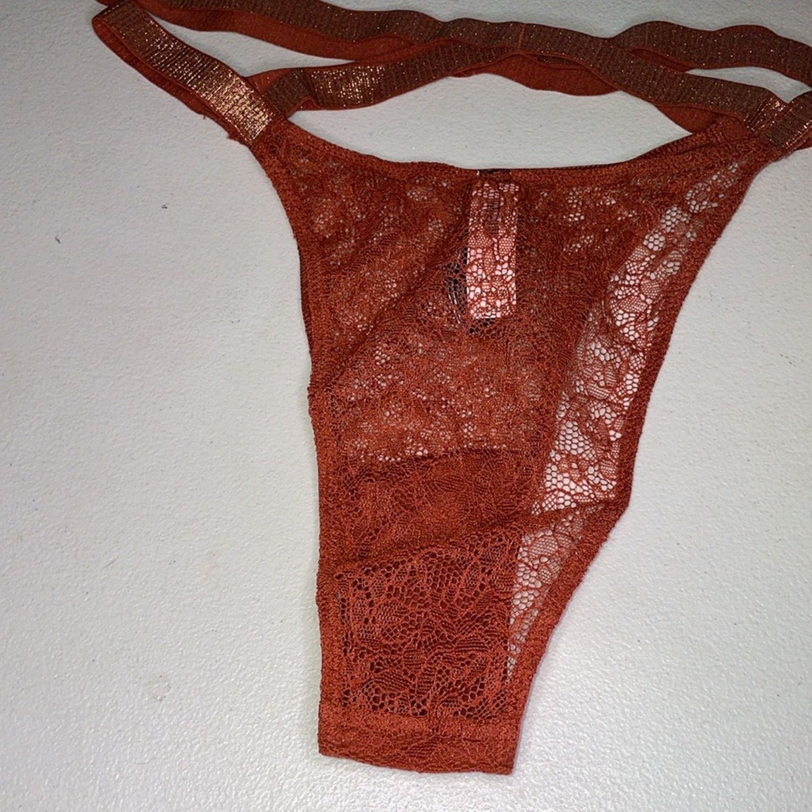 Victoria's Secret Victoria’s Secret Panties Gorgeous Rust Color VS Very Sexy Size ONE SIZE - 10 Thumbnail