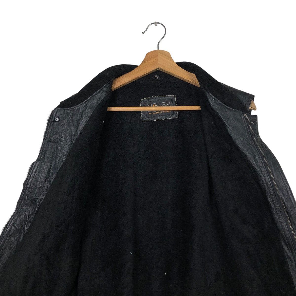 Japanese Brand × Vintage 📌Vintage Biker Wear Vest Jacket Friendly Word Size US M / EU 48-50 / 2 - 15 Thumbnail