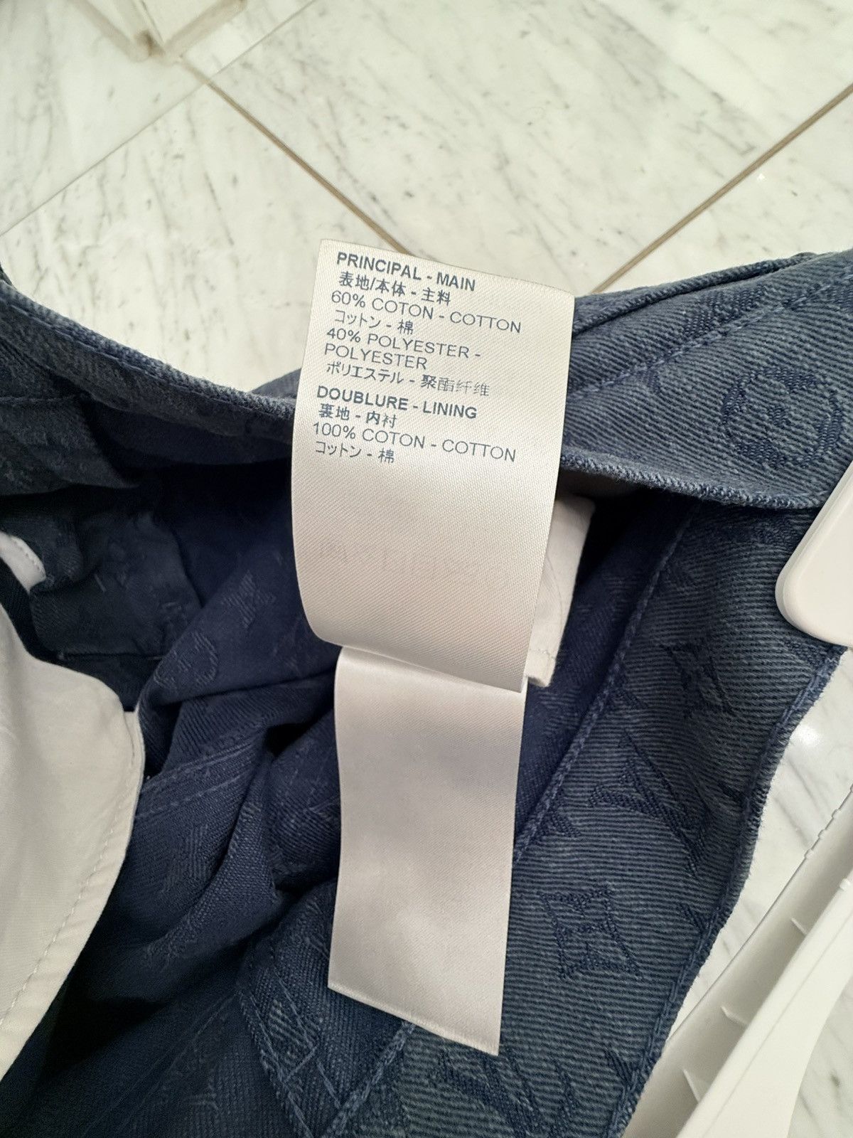 Louis Vuitton × Virgil Abloh Louis Vuitton Monogram Denim Jeans Navy Blue US 30 Size US 30 / EU 46 - 5 Thumbnail