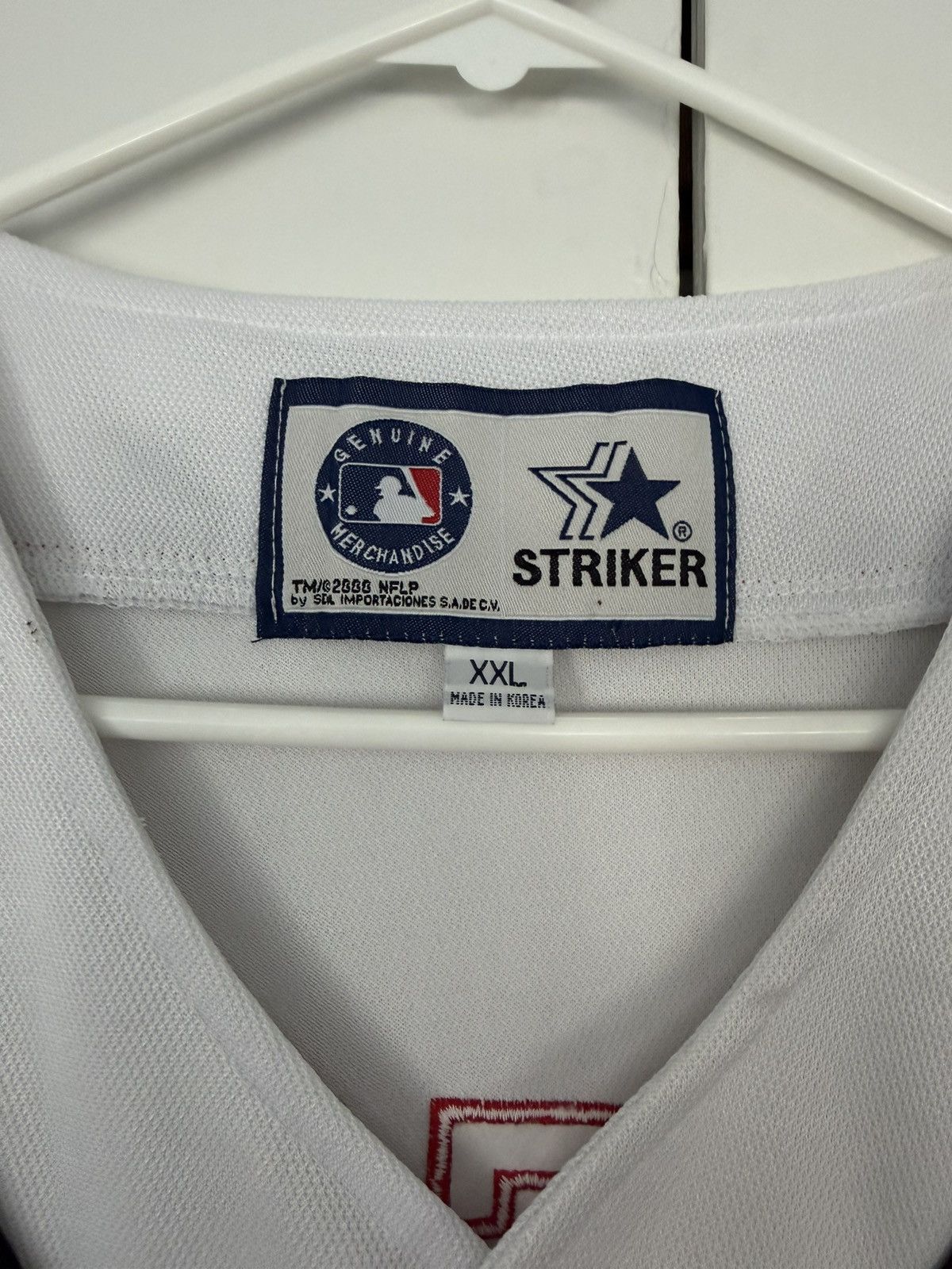 MLB CLEVELAND INDIANS STRIKER JERSEY 2000 MLB BASEBALL VINTAGE Size US XXL / EU 58 / 5 - 4 Thumbnail