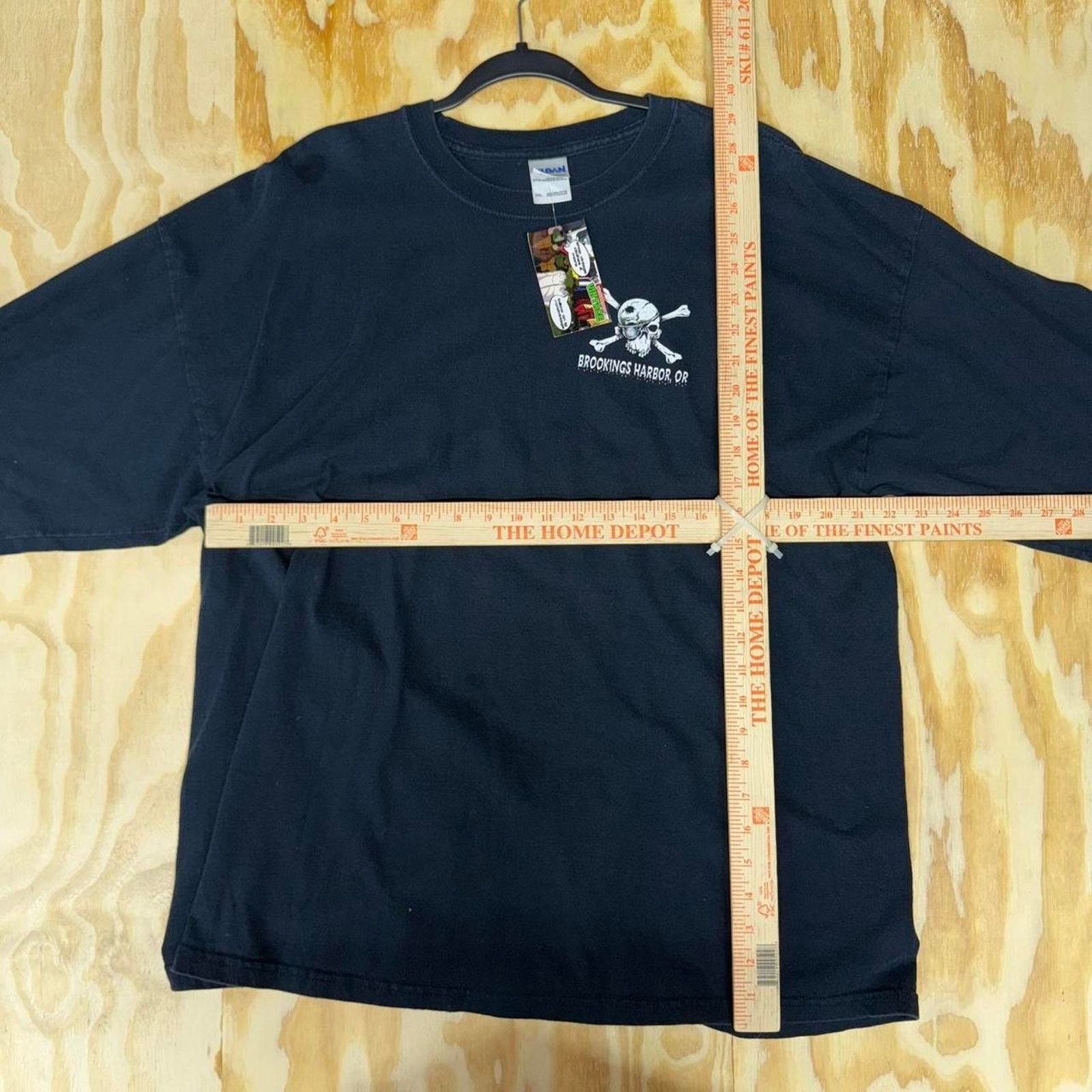 Gildan XXL - Vintage y2k pirate skeleton skull long sleeve t-shirt Size US XXL / EU 58 / 5 - 3 Thumbnail