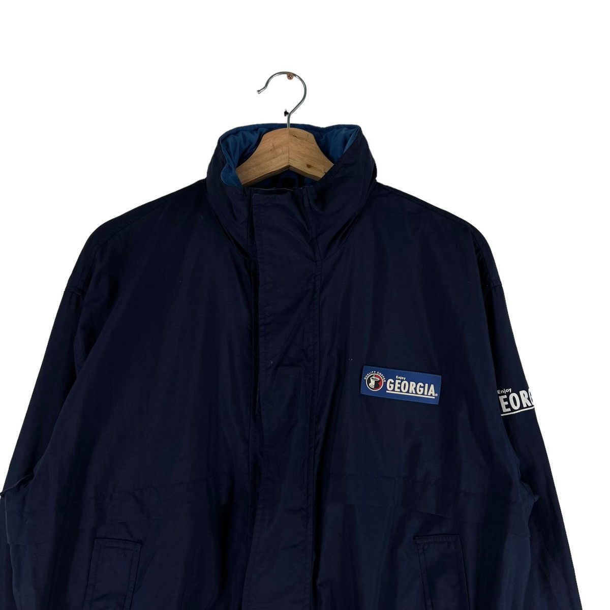 Japanese Brand 🔥VINTAGE BOMBER JACKET GEORGIA JAPAN BIG LOGO Size US M / EU 48-50 / 2 - 3 Thumbnail