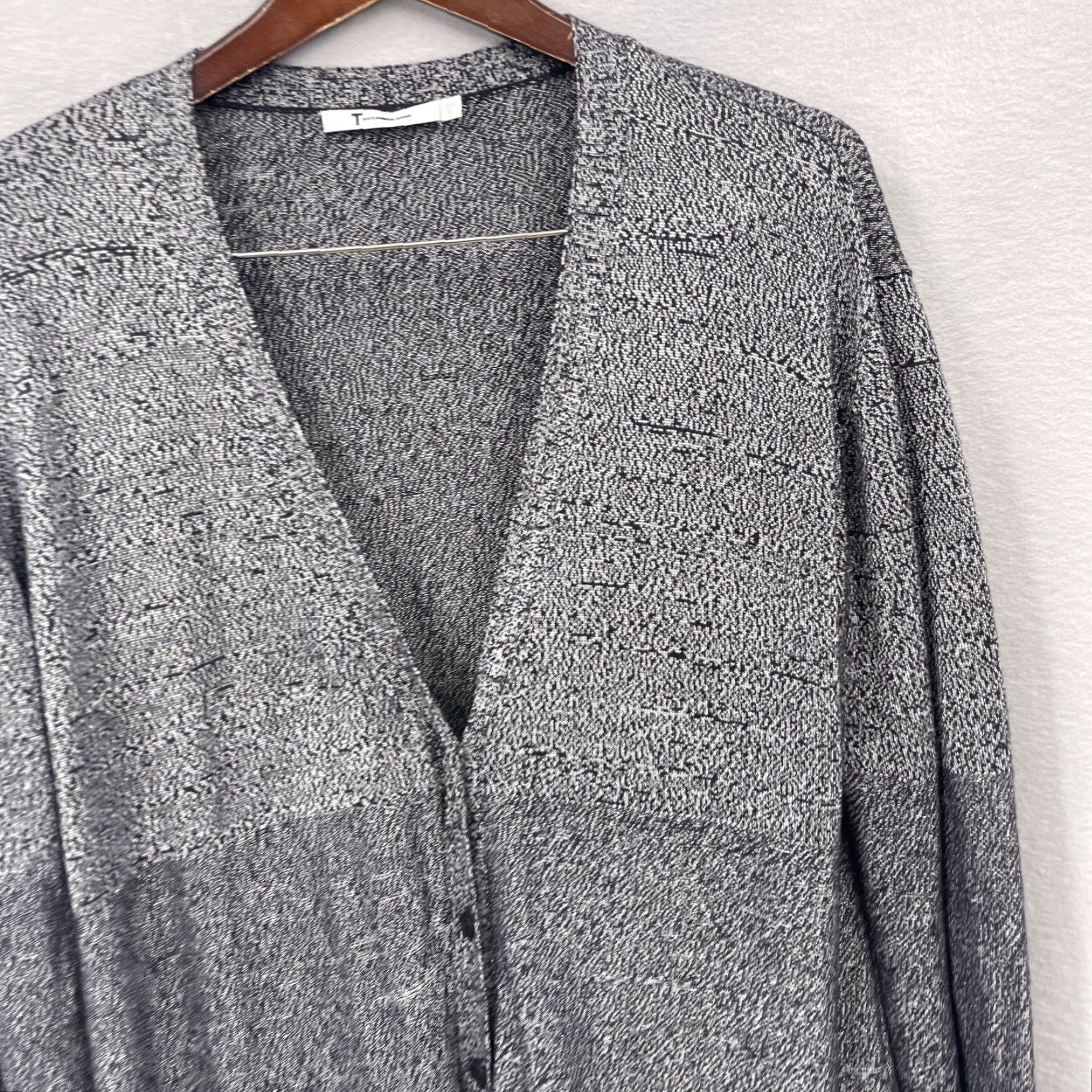 Alexander Wang VINTAGE Alexander Wang Cardigan Womens S Gray Knit Casual 90s Minimalist Designer Womens Size S / US 4 / IT 40 - 3 Thumbnail