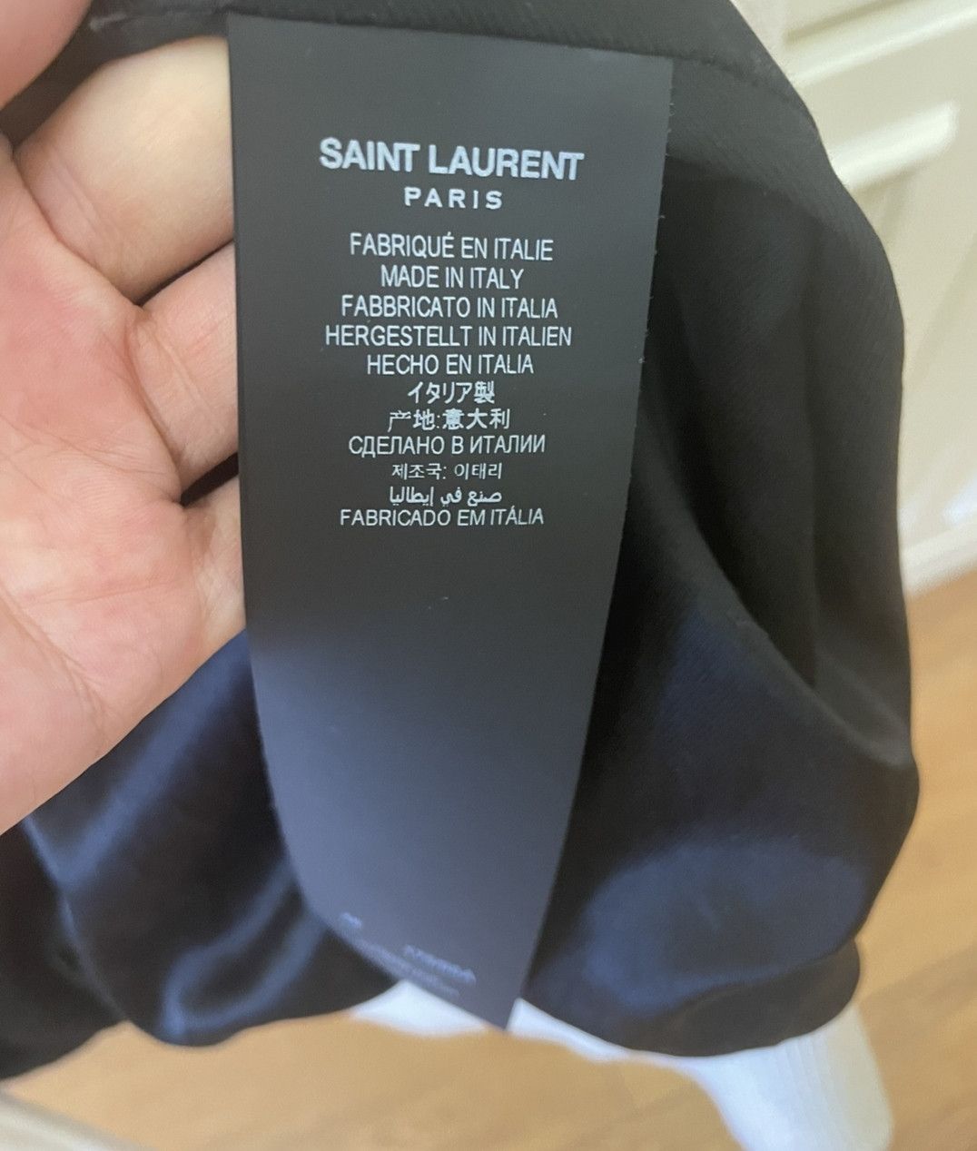 Saint Laurent Paris saint laurent white patchwork baseball jacket Size US M / EU 48-50 / 2 - 4 Thumbnail