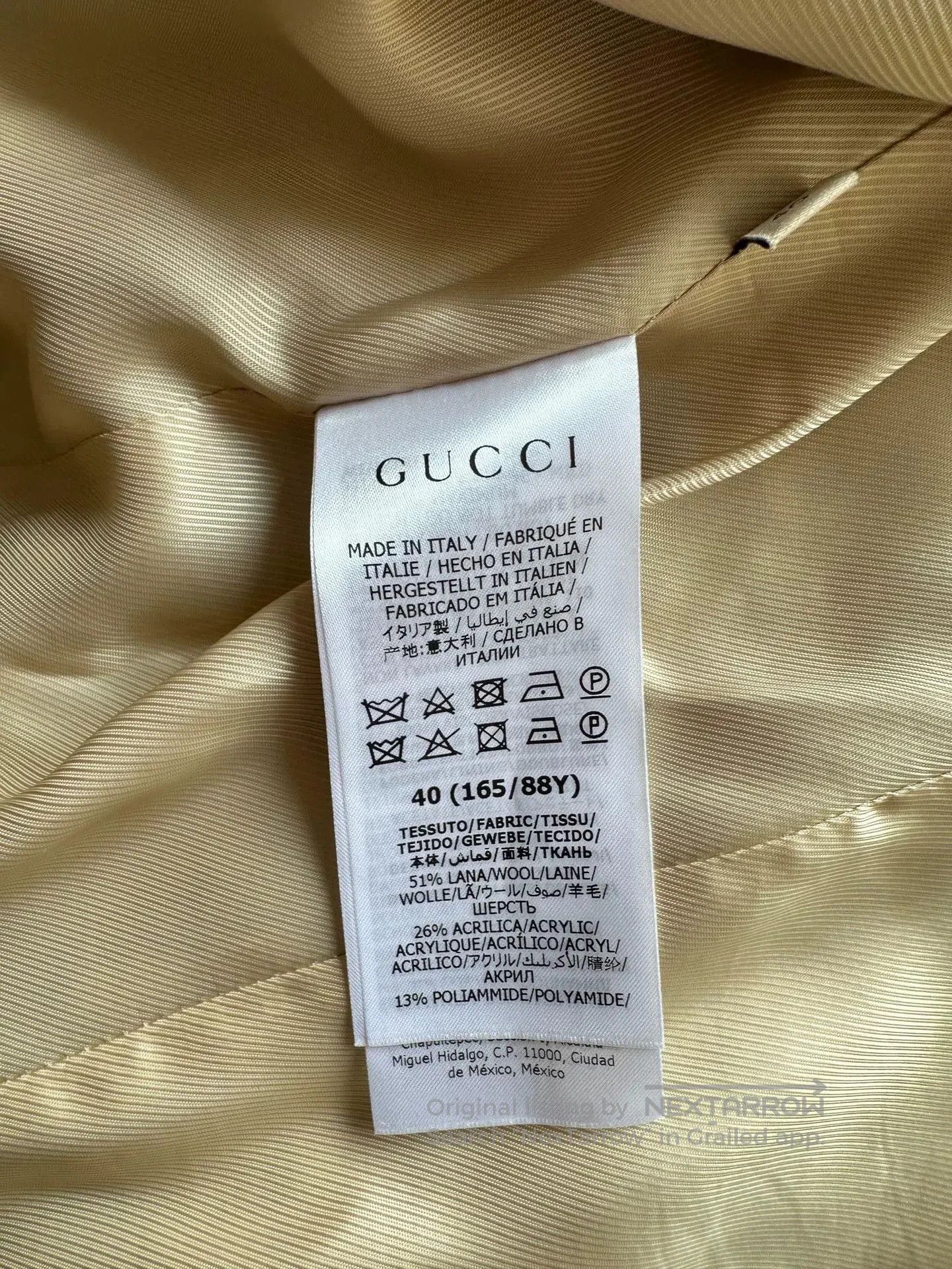 Gucci Gucci Monogram Wool Blend Coat. Size S / US 4 / IT 40 - 5 Thumbnail