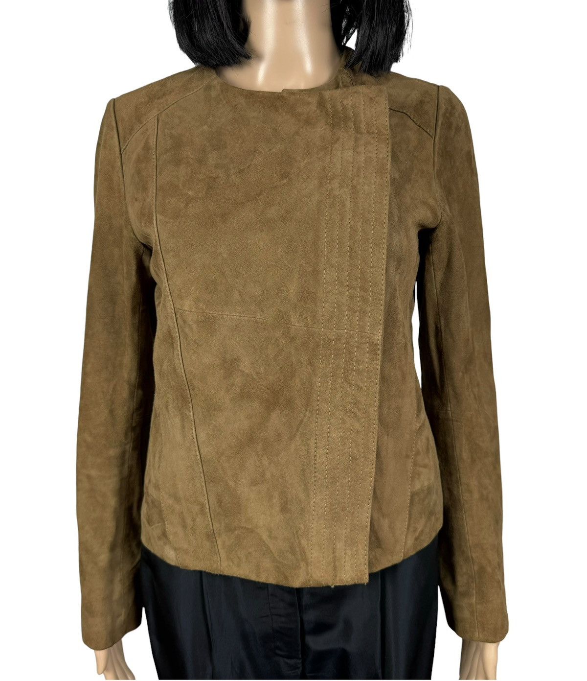 Maje Maje Genuine Goat Suede Leather Jacket size 38 Size S / US 4 / IT 40 - 3 Thumbnail