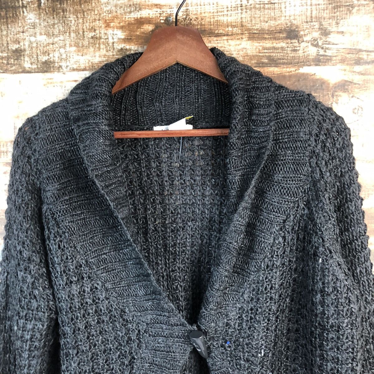 Homespun Knitwear DL Anna Luna japan Black Cardigan Knitwear #C528 Size M / US 6-8 / IT 42-44 - 4 Thumbnail