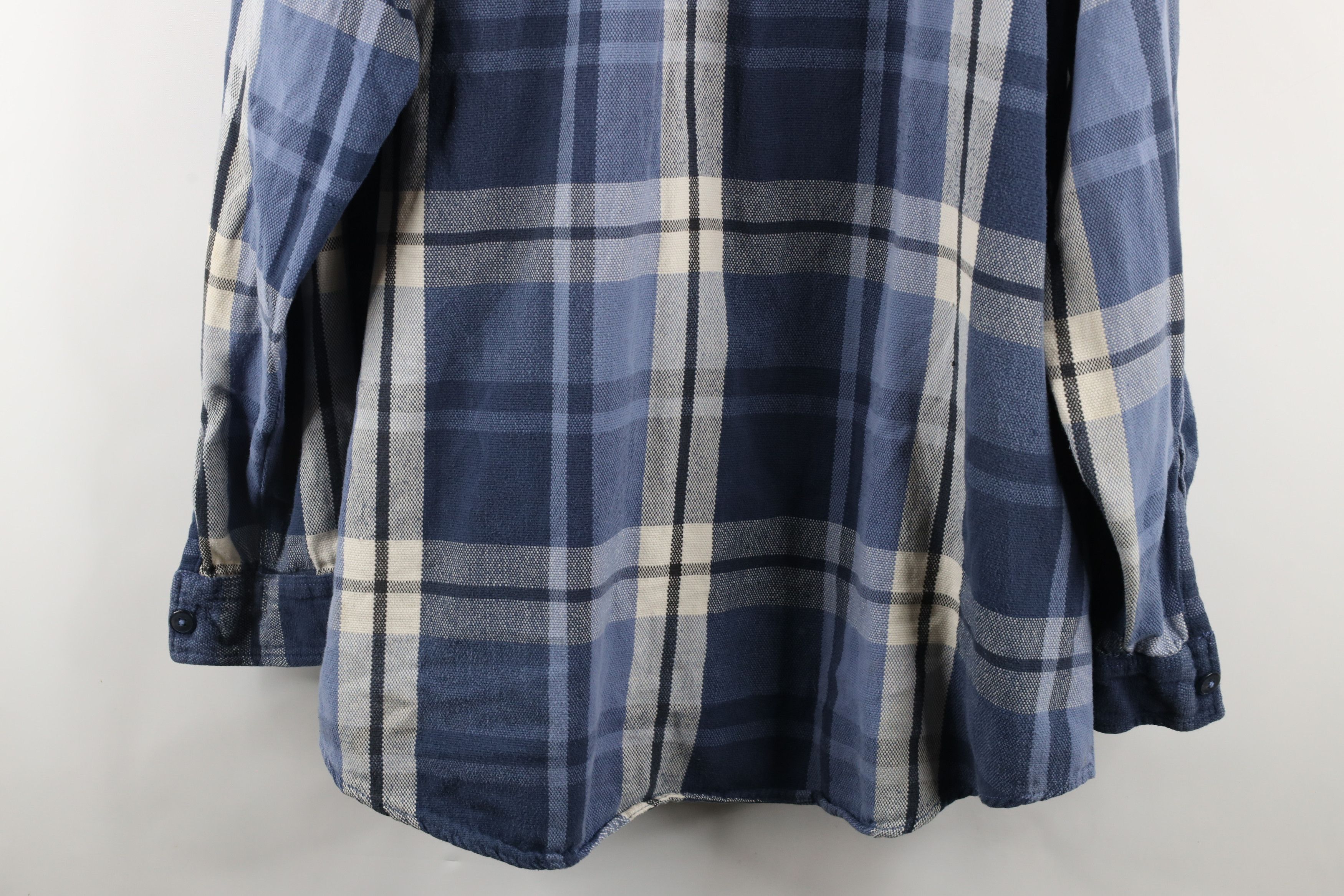 Levi's × Vintage Vintage 90s Levis Baggy Fit Heavyweight Flannel Button Shirt Size US L / EU 52-54 / 3 - 12 Thumbnail