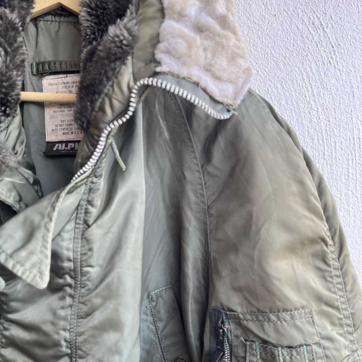 Alpha Industries × Vintage VINTAGE ALPHA INDUSTRIES N-3B BOMBER FLIGHT JACKET USA Size US L / EU 52-54 / 3 - 6 Thumbnail