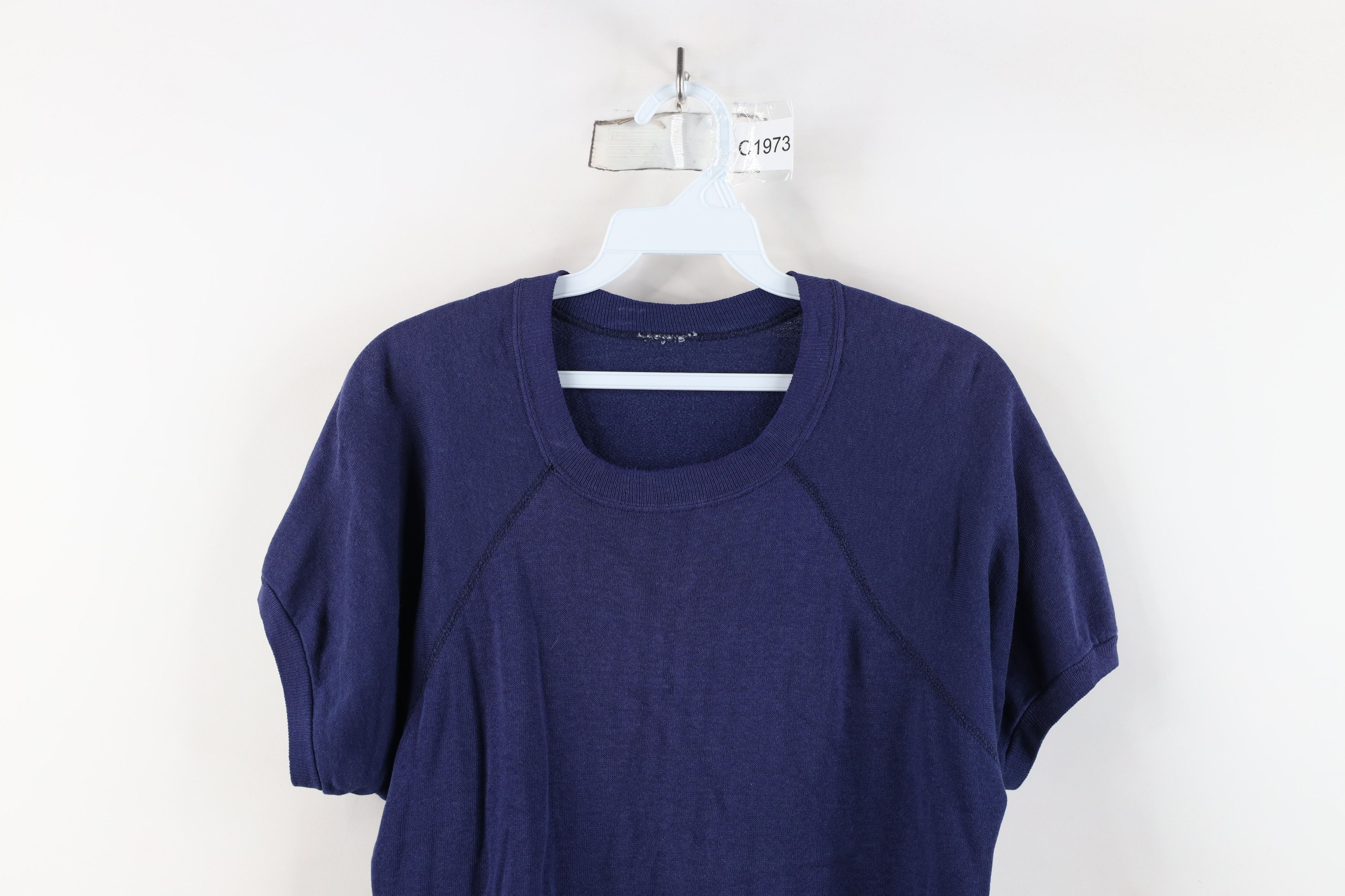 Vintage Vintage 50s 60s Streetwear Short Sleeve Raglan Sweatshirt Size US M / EU 48-50 / 2 - 2 Thumbnail