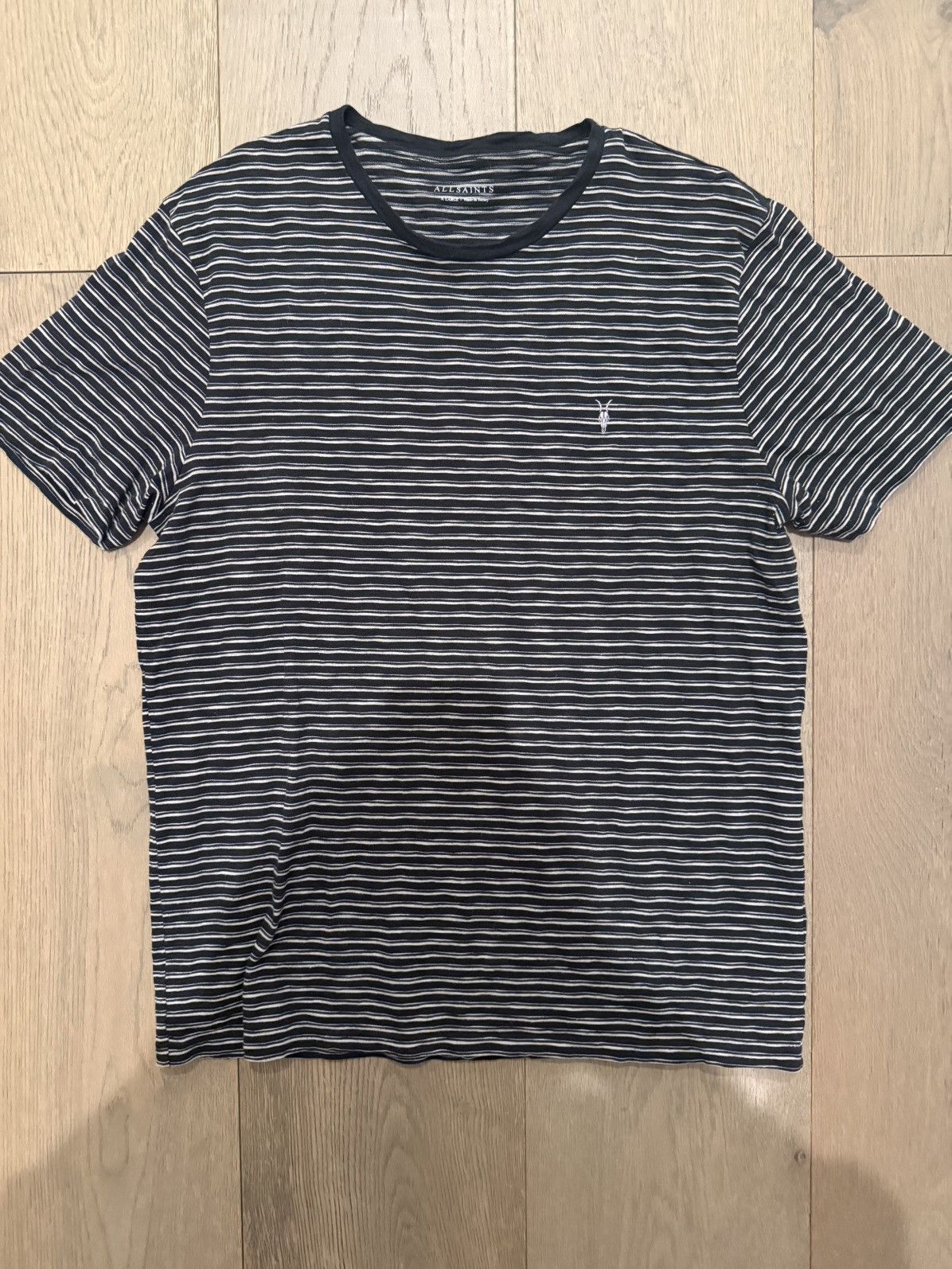 Allsaints All Saints T-Shirt Striped Size XL Size US XL / EU 56 / 4 - 1 Thumbnail