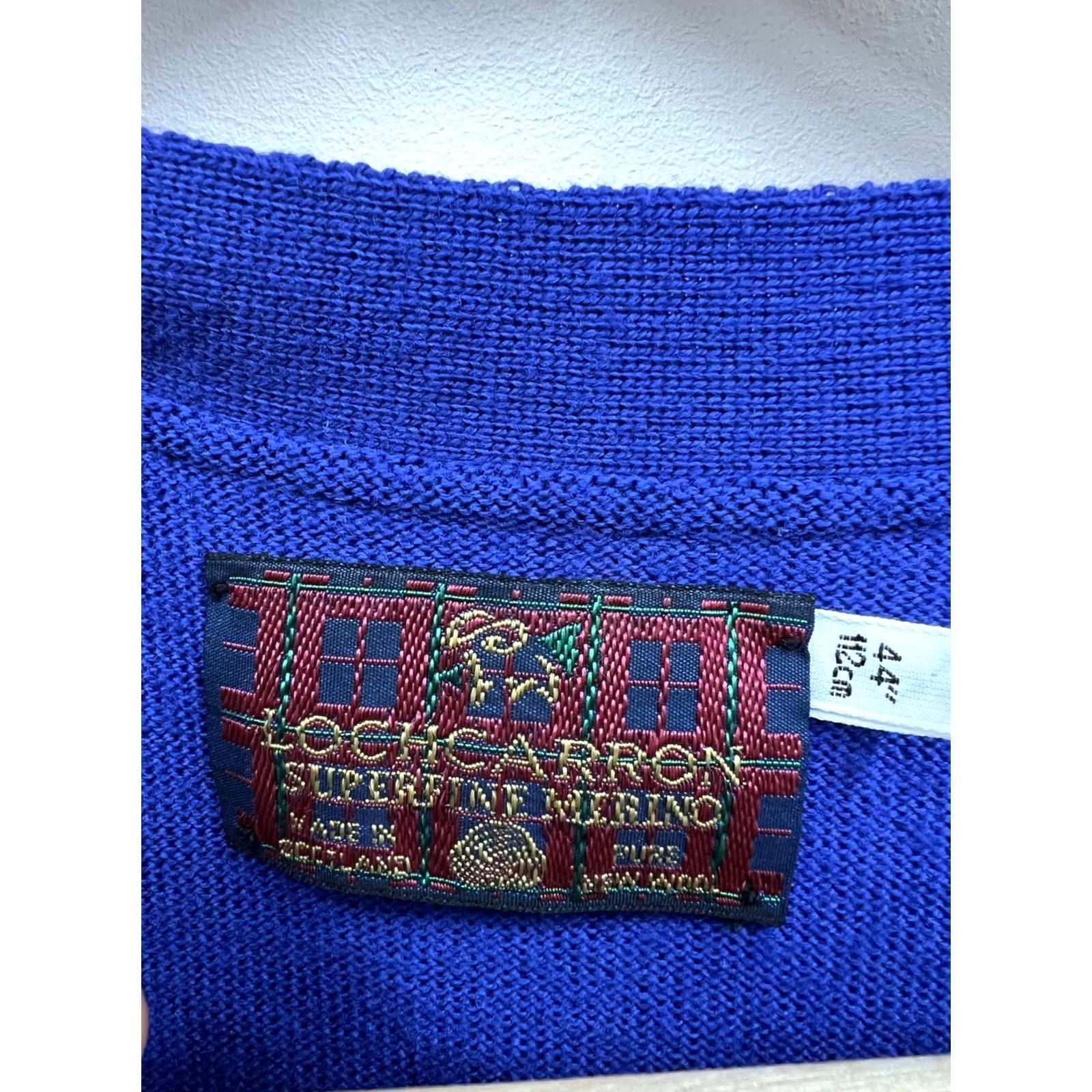 Charles Tyrwhitt Lochcarron of Scotland Superfine Merino Wool Vest Gilet Sweater Men's Size L Blue Wool Knit Button Vintage Charles Tyrwhitt Regular Sleeveless Size US L / EU 52-54 / 3 - 4 Thumbnail