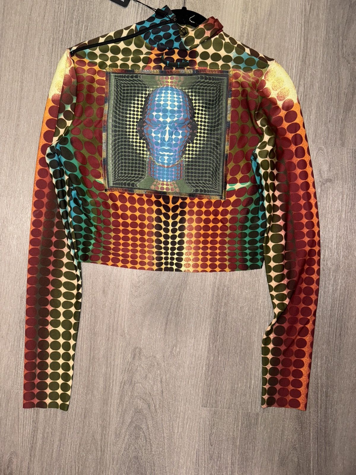 Jean Paul Gaultier 1995 Jean Paul Gaultier vintage Maille Cyber Dot Top Size S / US 4 / IT 40 - 2 Thumbnail