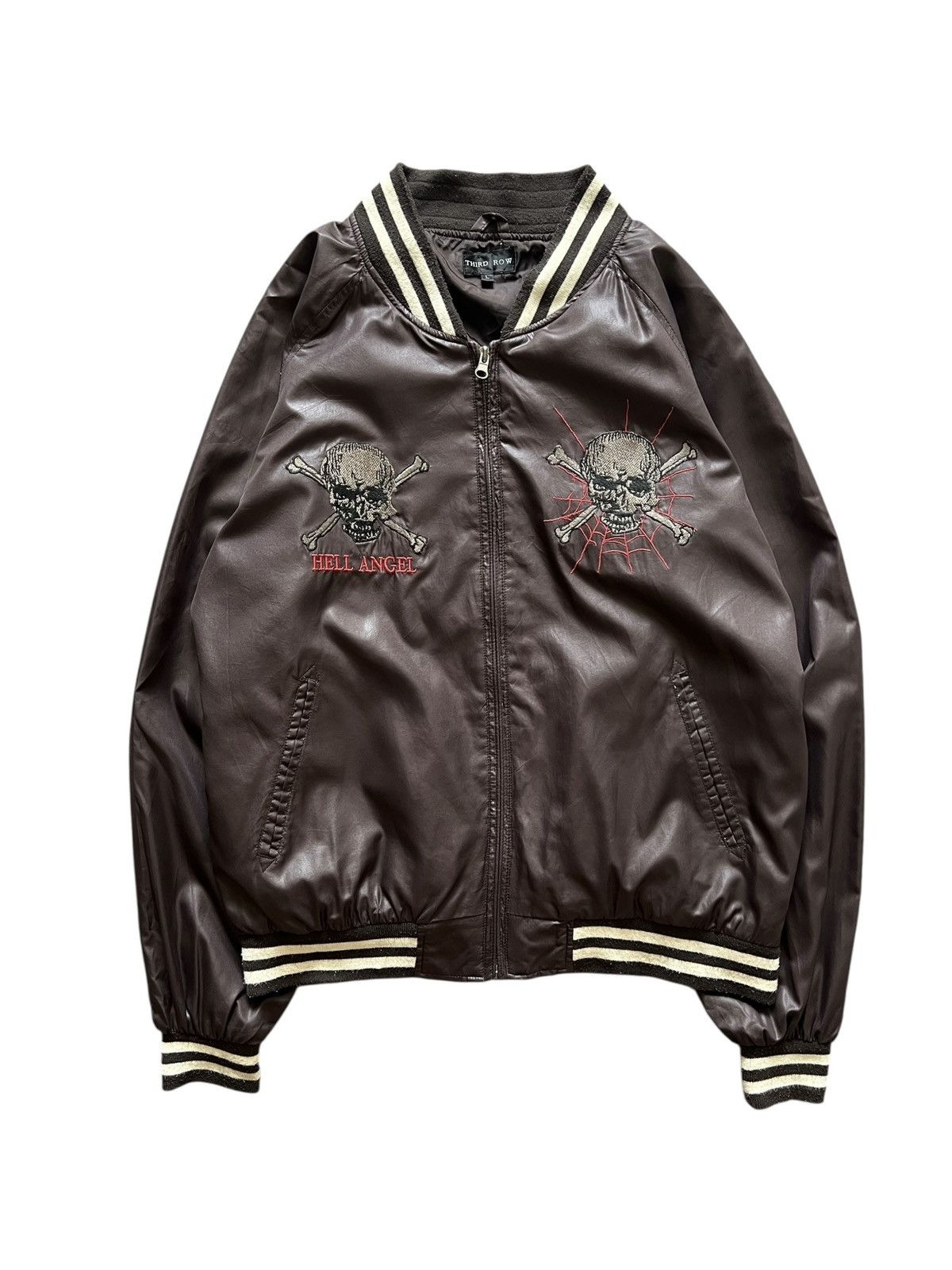 Japanese Brand Third Row 🇯🇵 ‘Hell Angel” Embroidered Skull Souvenier Jacket Size US M / EU 48-50 / 2 - 13 Thumbnail