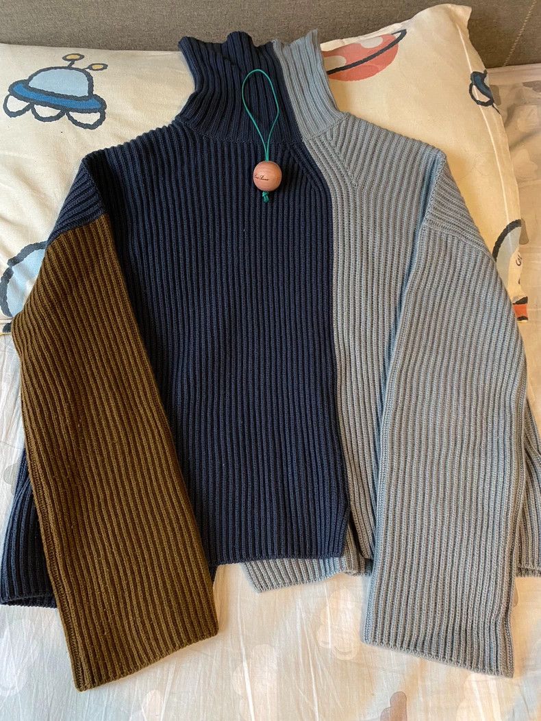 Loro Piana LORO PIANA Patchwork cashmere sweater, Size M / US 6-8 / IT 42-44 - 1 Thumbnail