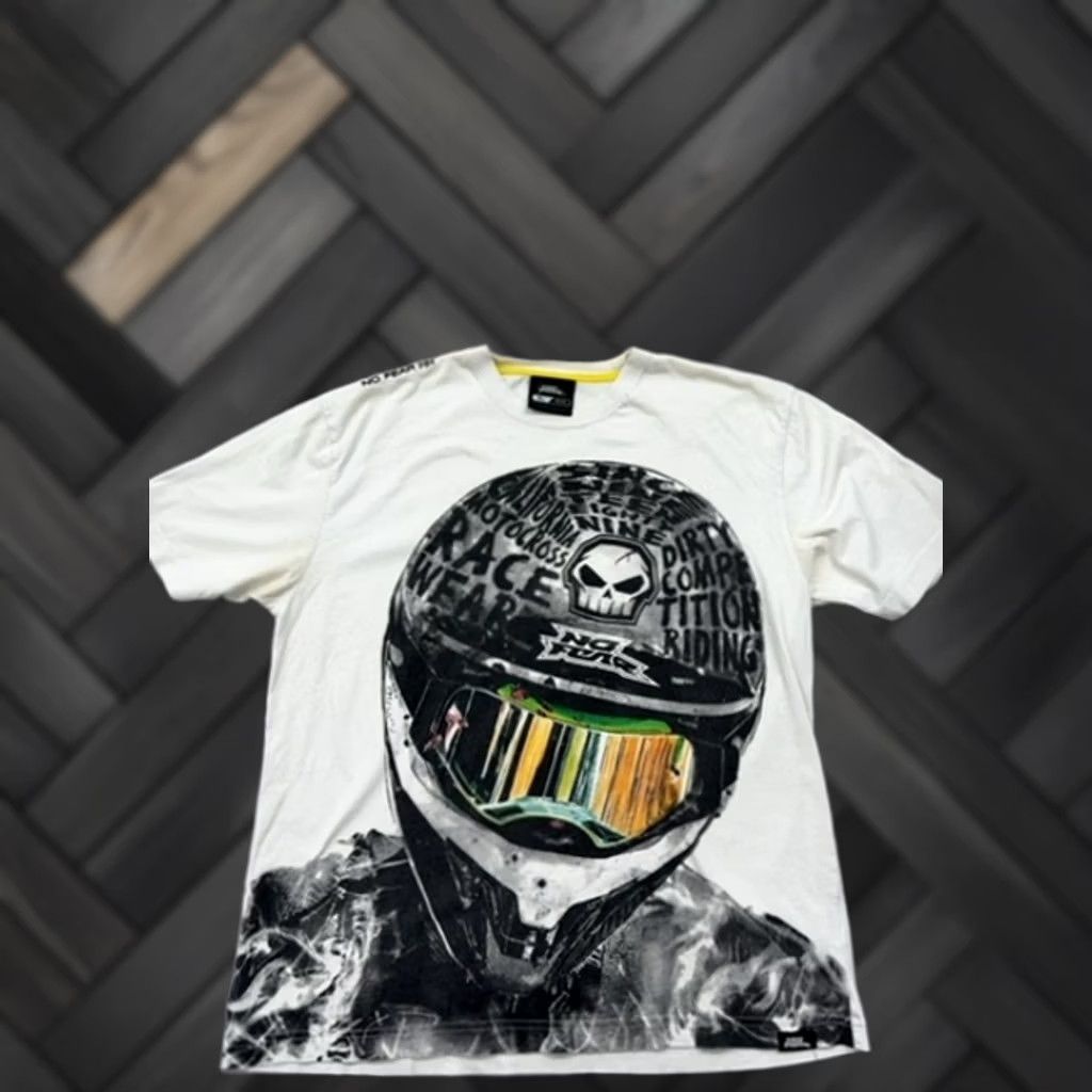 No Fear No Fear Mens XL White Motocross Cotton T-Shirt Size US XL / EU 56 / 4 - 1 Thumbnail