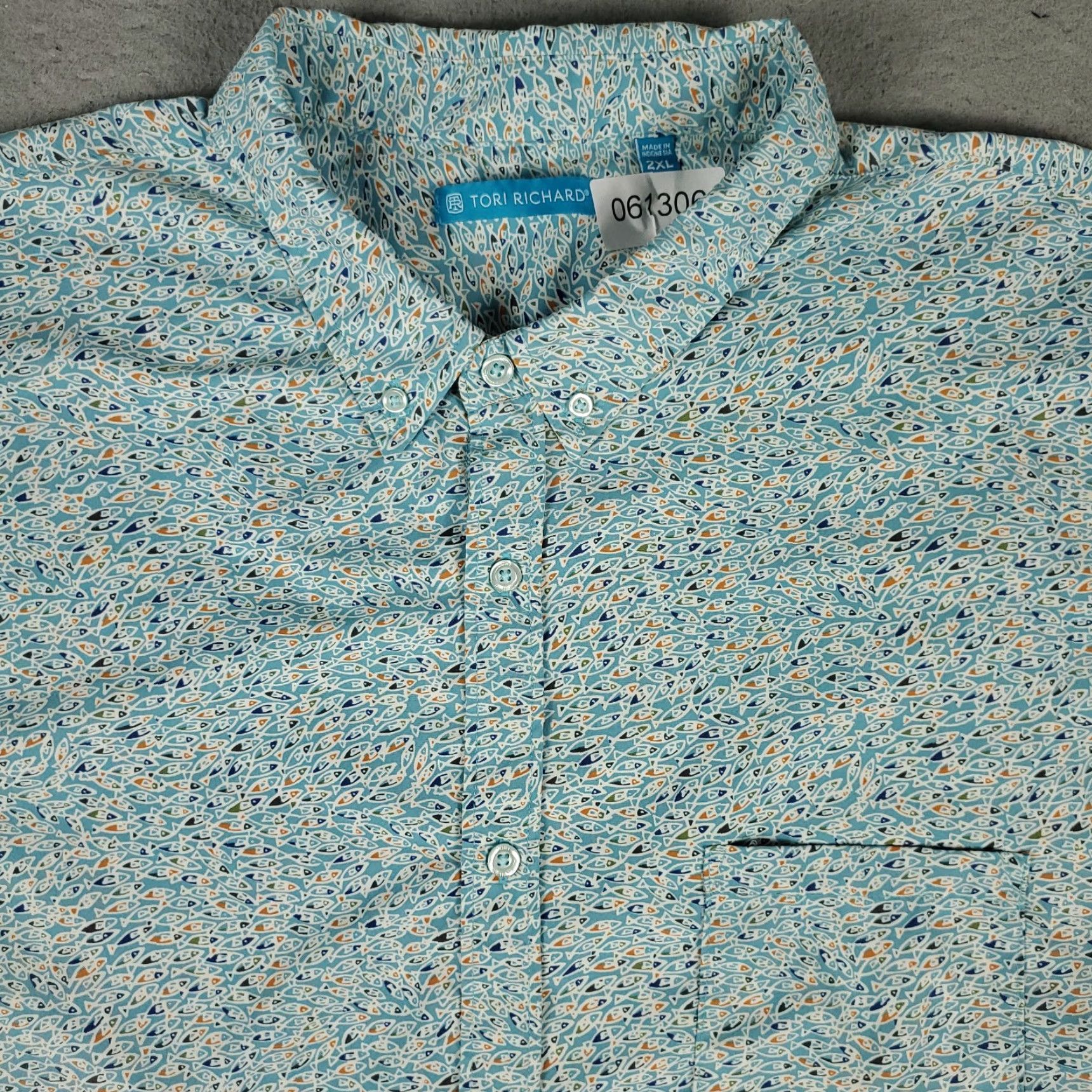 Tori Richard VINTAGE Tori Richard Shirt Mens 2XL Short Sleeve Button-Up Hawaiian Aloha Beach Blue Nylon Size US XXL / EU 58 / 5 - 2 Thumbnail