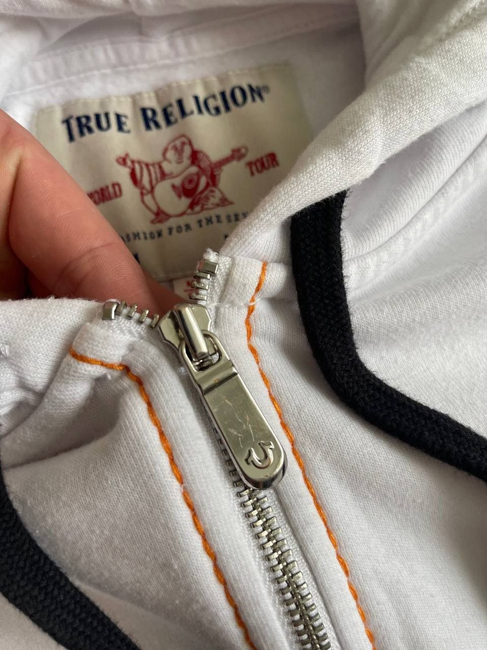 True Religion True Religion Zip Up Hoodie White Size US M / EU 48-50 / 2 - 12 Thumbnail