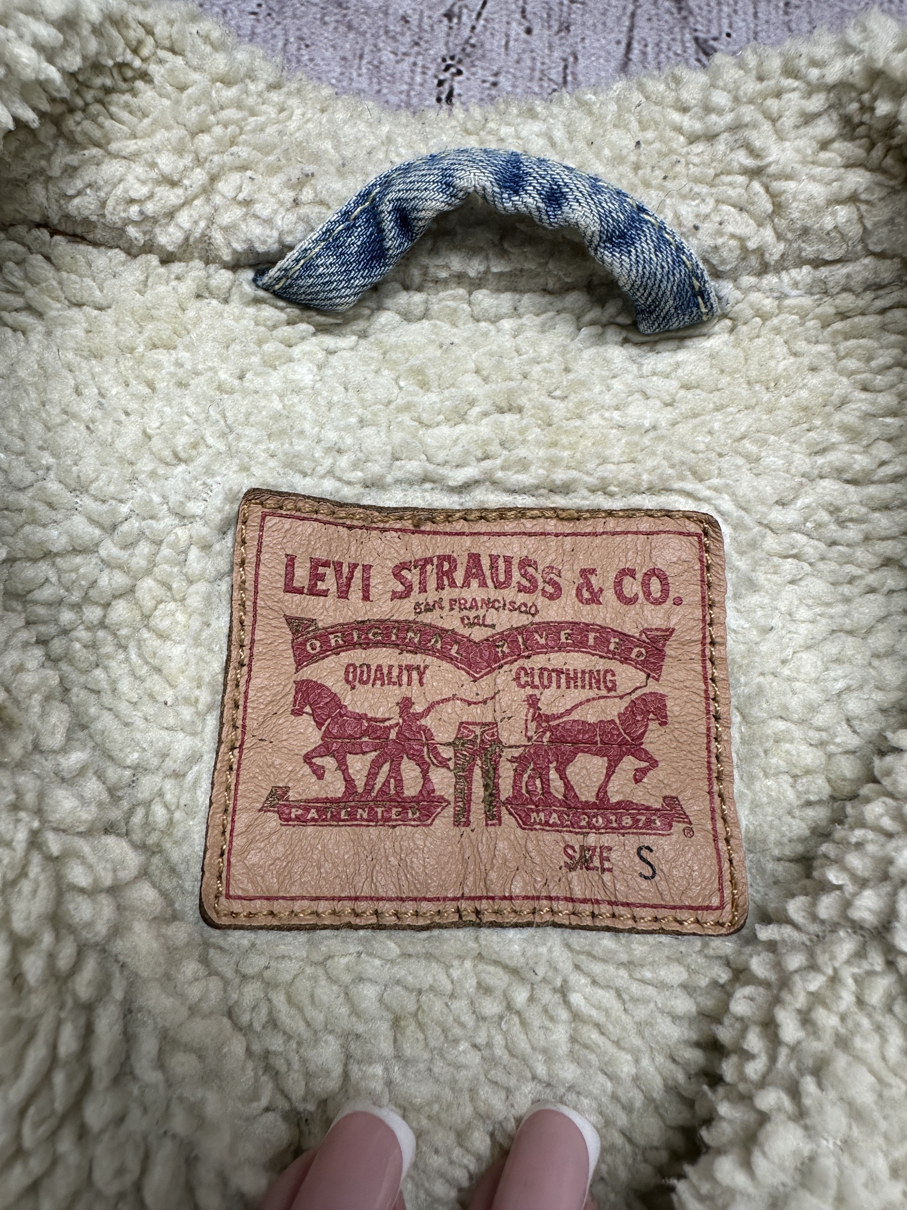 Levi's Levi's Vintage Mens Denim Sherpa Jacket Size US S / EU 44-46 / 1 - 4 Thumbnail