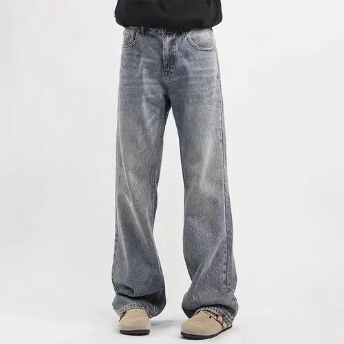 Jean Vintage light blue washed baggy wash jeans Size US 32 / EU 48 - 6 Thumbnail