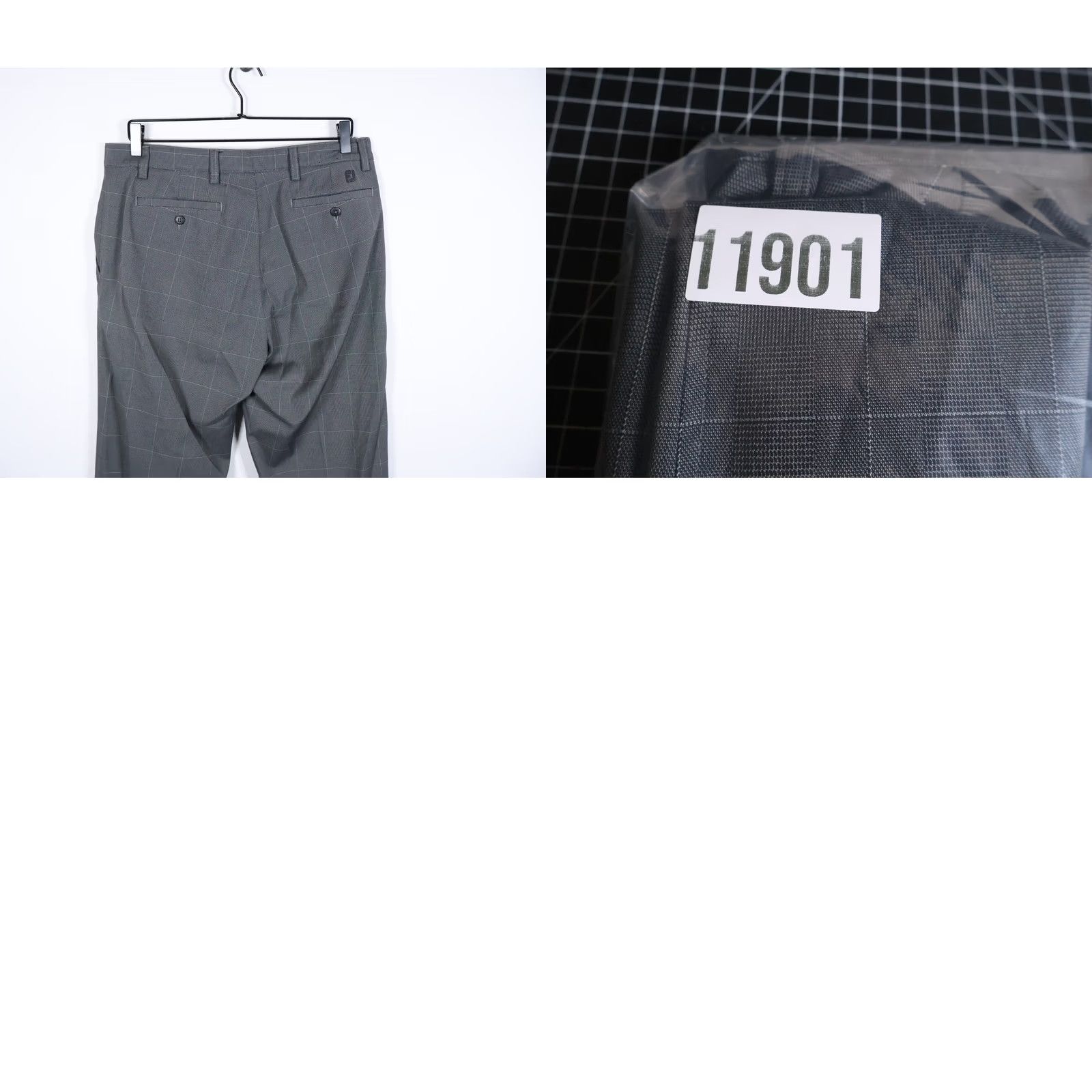 Footjoy FootJoy Pants Men's Gray Check Pattern Flat Front Golf 34 x 29 Size US 34 / EU 50 - 10 Thumbnail