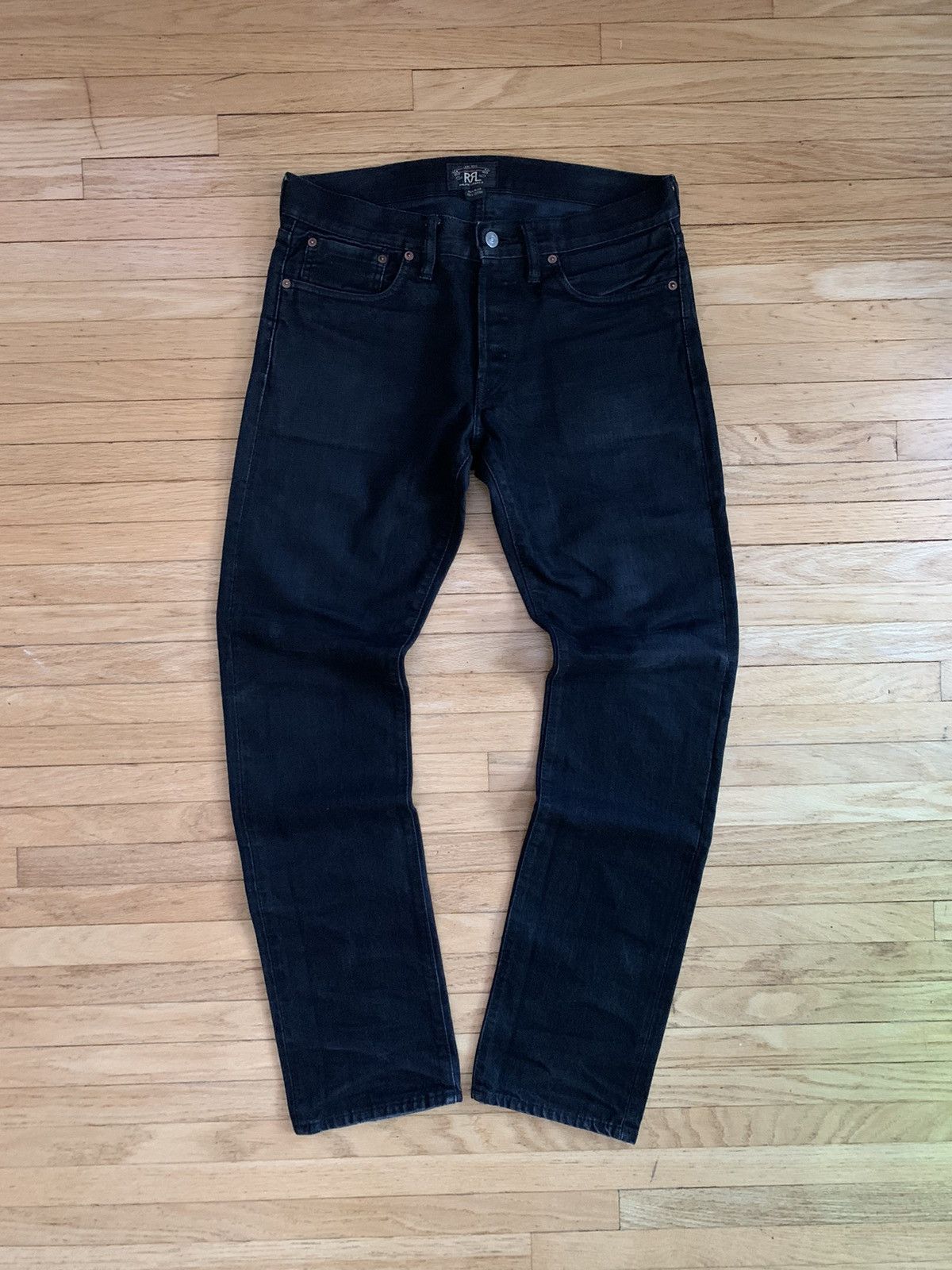 image of Ralph Lauren x Rrl Ralph Lauren Rrl Double Rl Selvedge Denim in Black, Men's (Size 31)