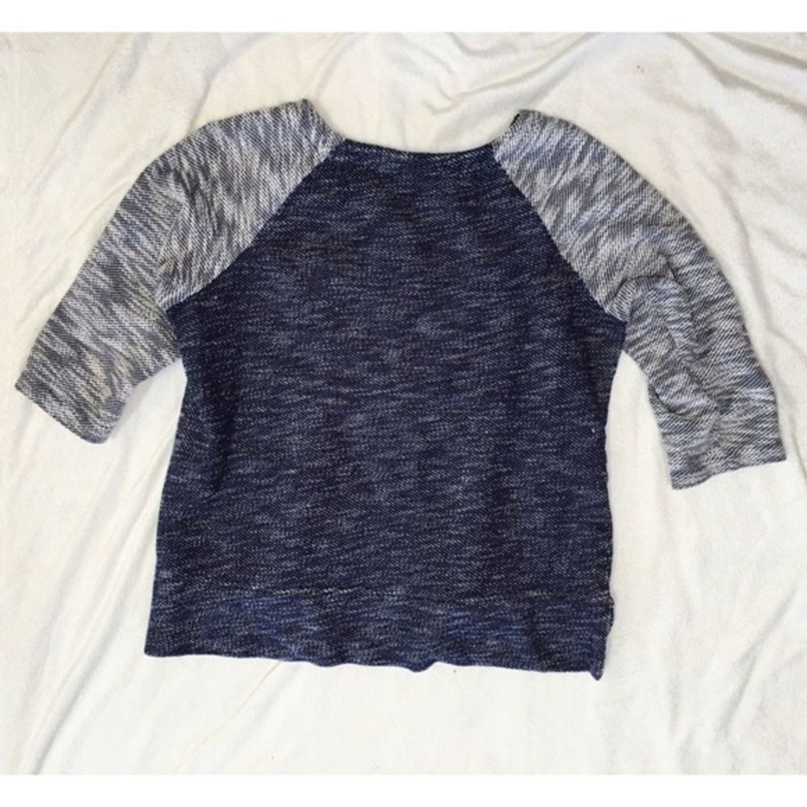 Coldwater Creek Coldwater Creek Blue Baseball Tee Style Sweater | Sz M Size M / US 6-8 / IT 42-44 - 4 Thumbnail