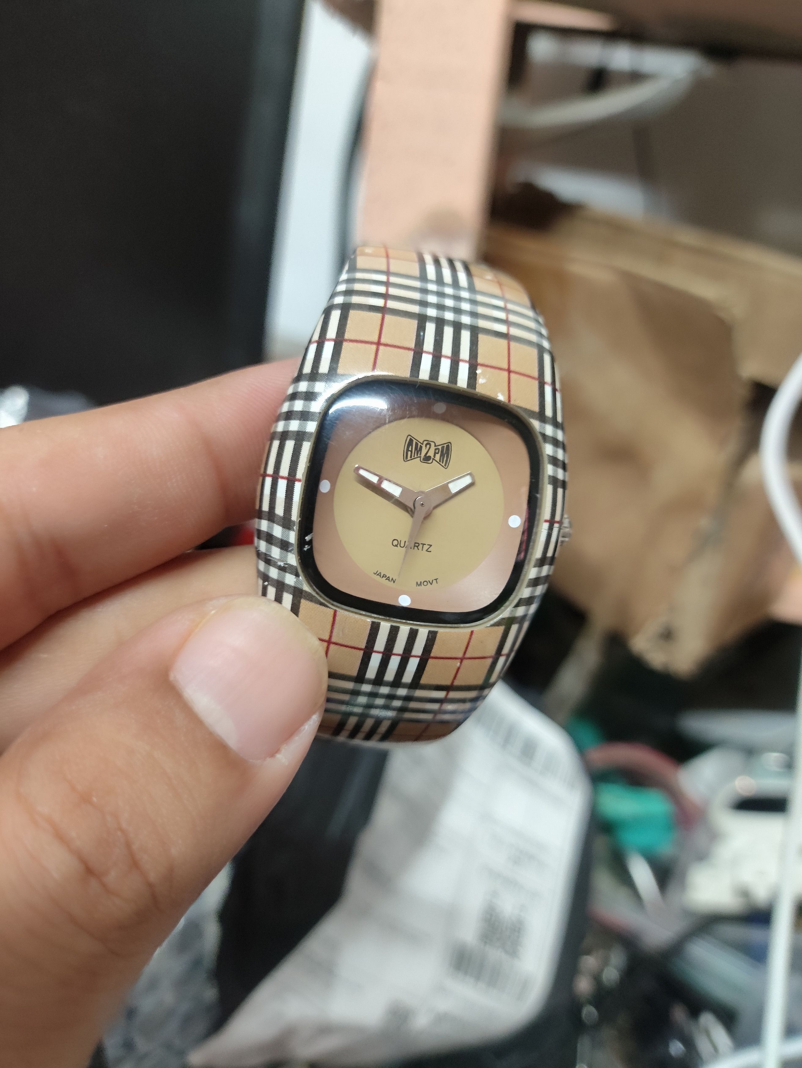 Designer × Vintage AM2PM QUARTZ JAPAN WATCH (DESIGN BURBERRY) Size ONE SIZE - 2 Thumbnail