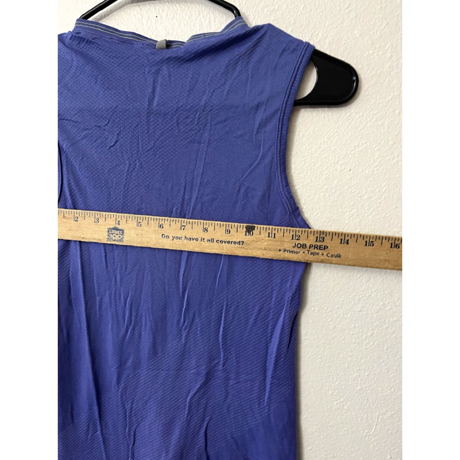 Nike Nike Dri-FIT Women's Blue High Neck Muscle Tank Size S Activewear Size ONE SIZE - 4 Thumbnail