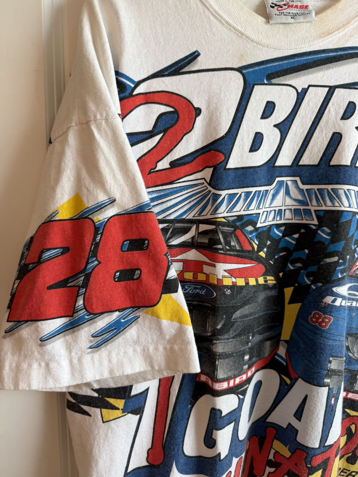 Vintage Vintage Robert Yates 2 birds Nascar Racing XL T-Shirt Size US XL / EU 56 / 4 - 3 Thumbnail