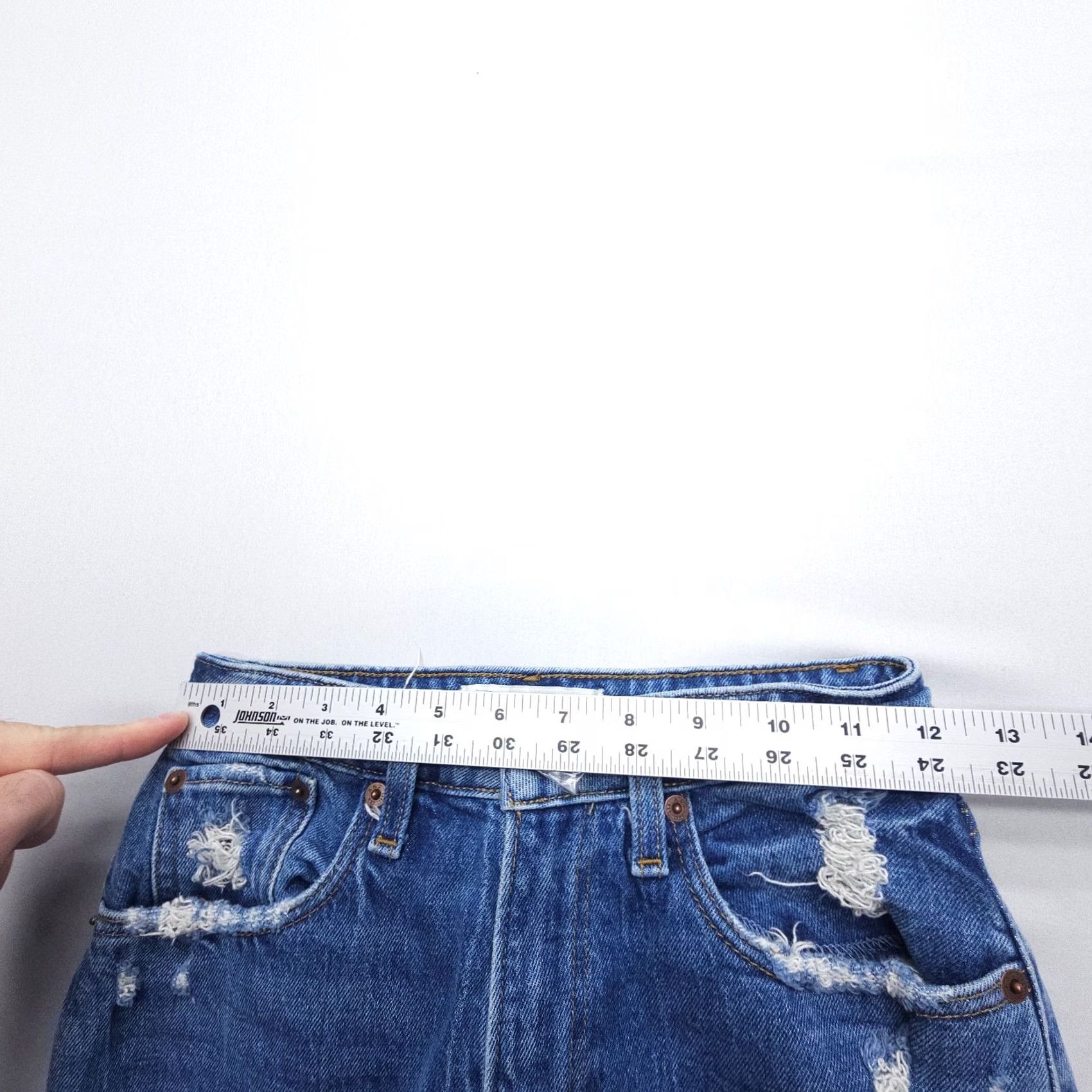 Abercrombie & Fitch Abercrombie & Fitch High Rise Mom Jeans Womens 00 / 24 Distressed Curve Love Denim Blue 90s Jeans Womens Regular 5-Pocket Size 24" / US 00 / IT 34 - 7 Thumbnail