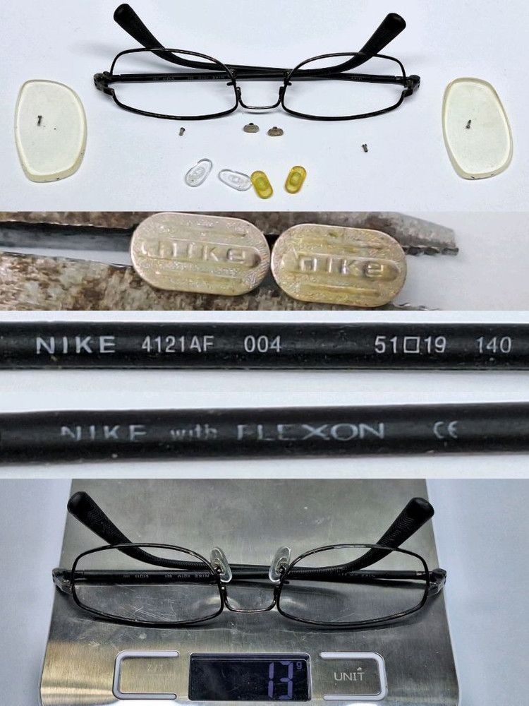 Nike 2000s NIKE 4121AF 004 with FLEXON Memory Metal Glasses Size ONE SIZE - 2 Thumbnail
