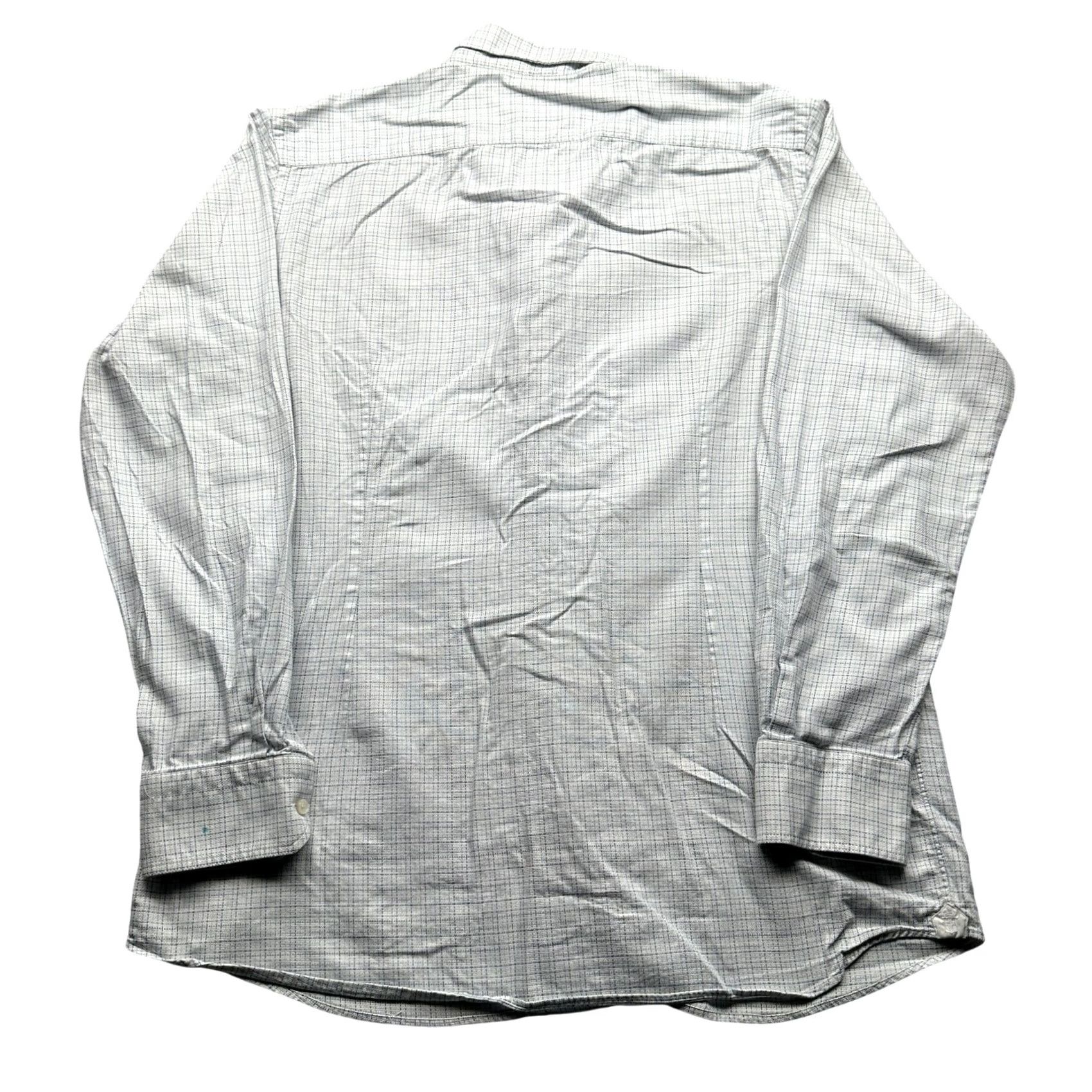 Vintage Emanuel Berg Modern Fit Graph Check Button Down Shirt Mens 17 XL Long Sleeve Size US XL / EU 56 / 4 - 2 Thumbnail