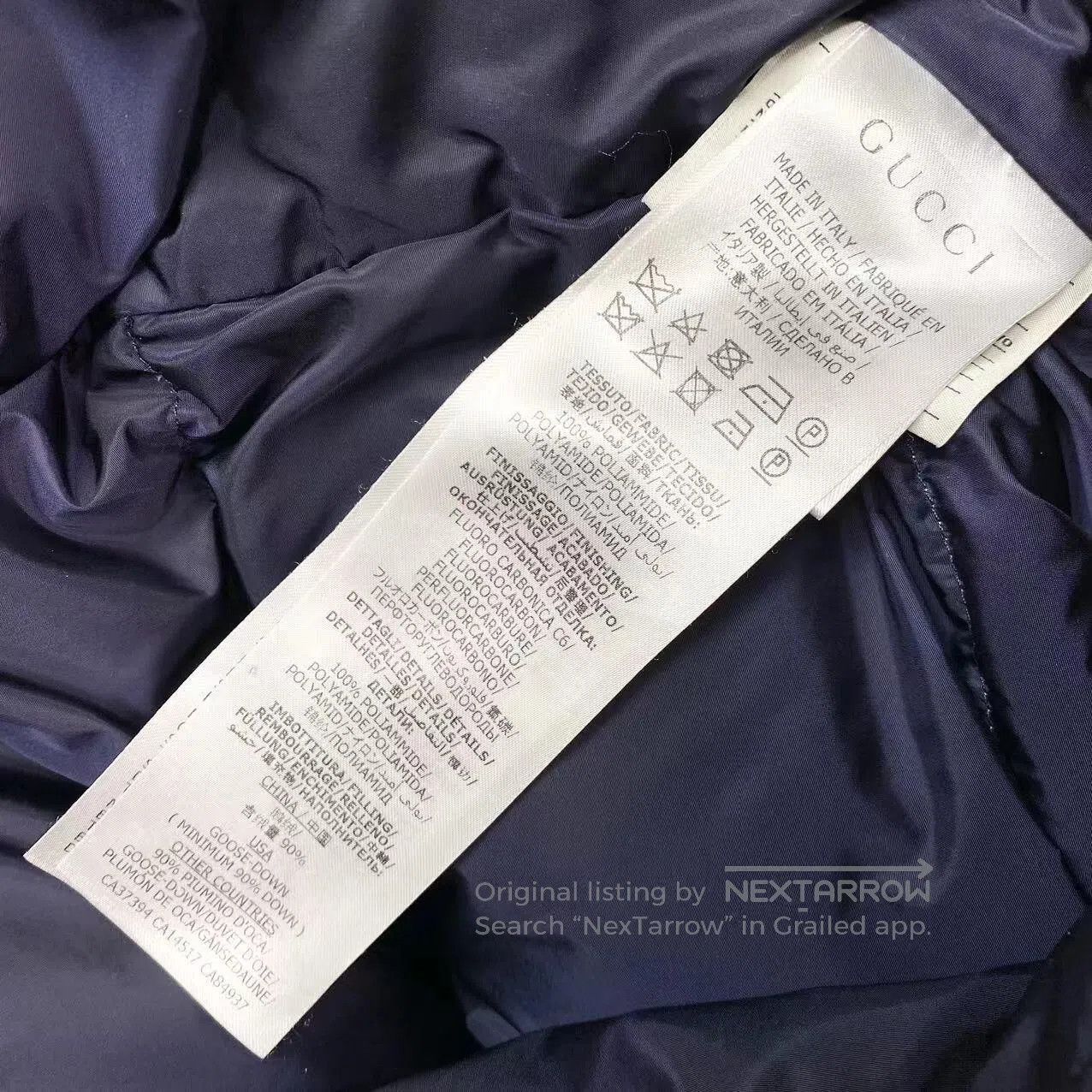 Gucci Guicci White down jacket with logo on both sides| Size XS / US 0-2 / IT 36-38 - 4 Thumbnail