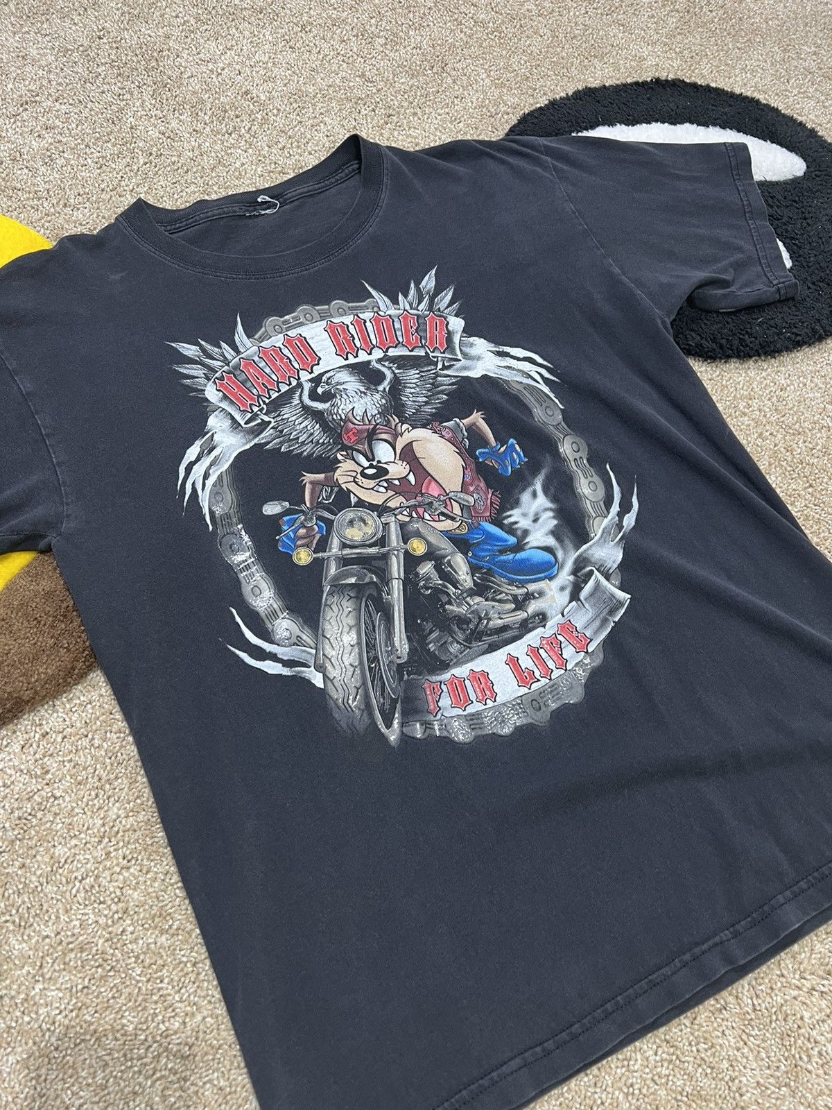 Vintage Hard Rider Taz T Shirt Size US L / EU 52-54 / 3 - 2 Thumbnail
