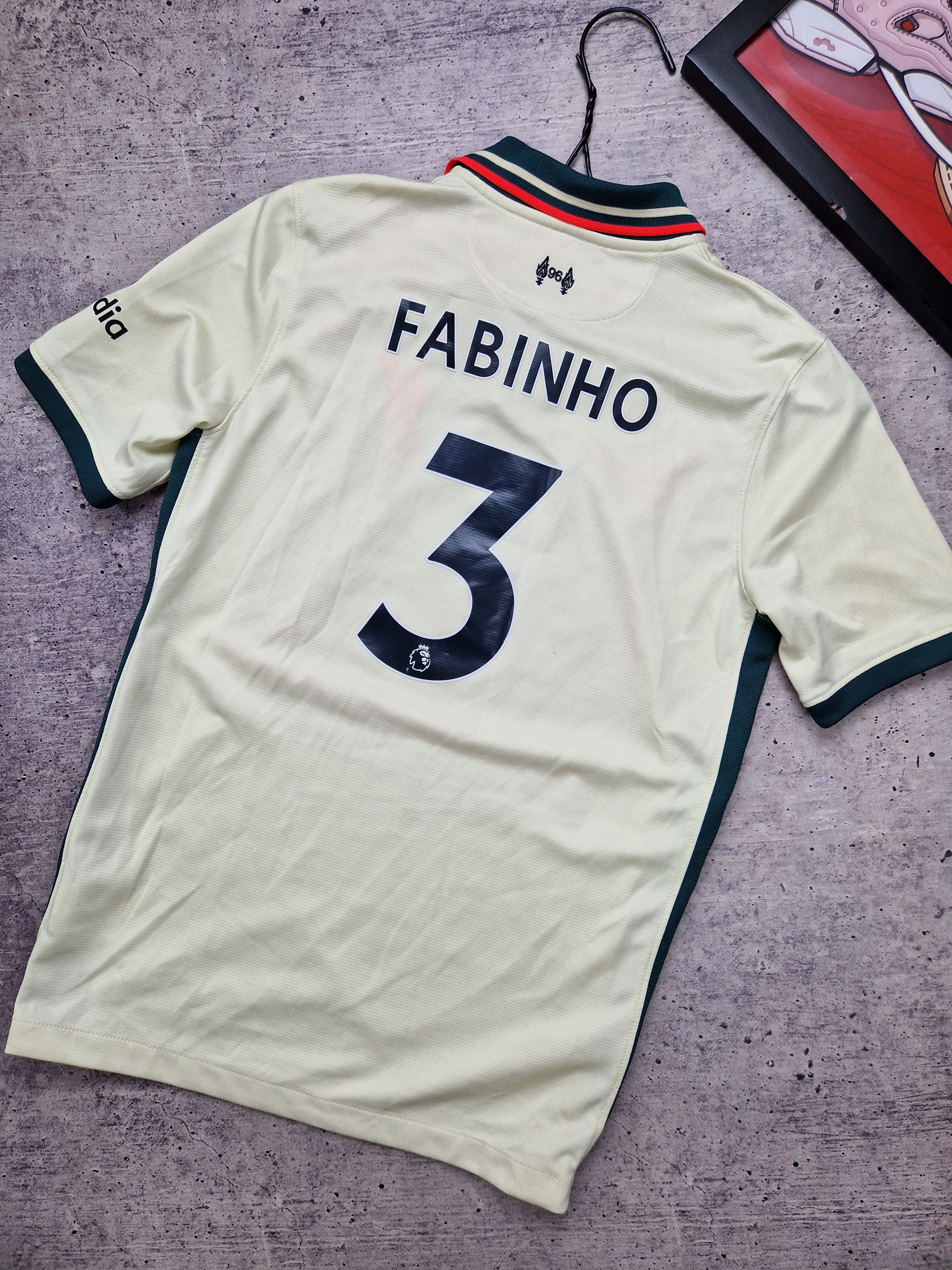 Nike Fabinho Nike 2021-22 Liverpool Away Jersey - YOUTH L Size US XXS / EU 40 - 1 Thumbnail