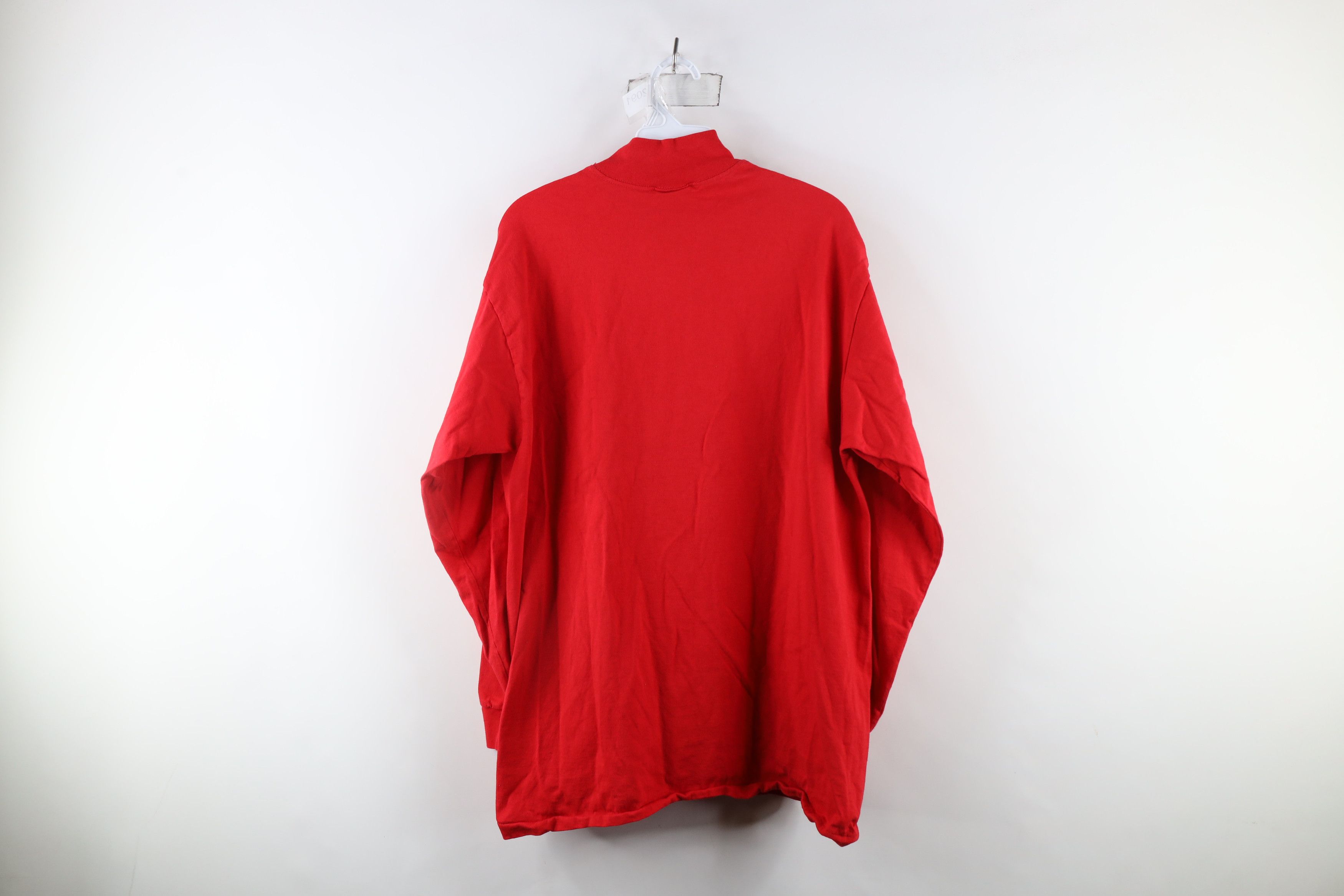 Vintage Vintage 90s University Mock Neck Long Sleeve T-Shirt USA Size US L / EU 52-54 / 3 - 8 Thumbnail
