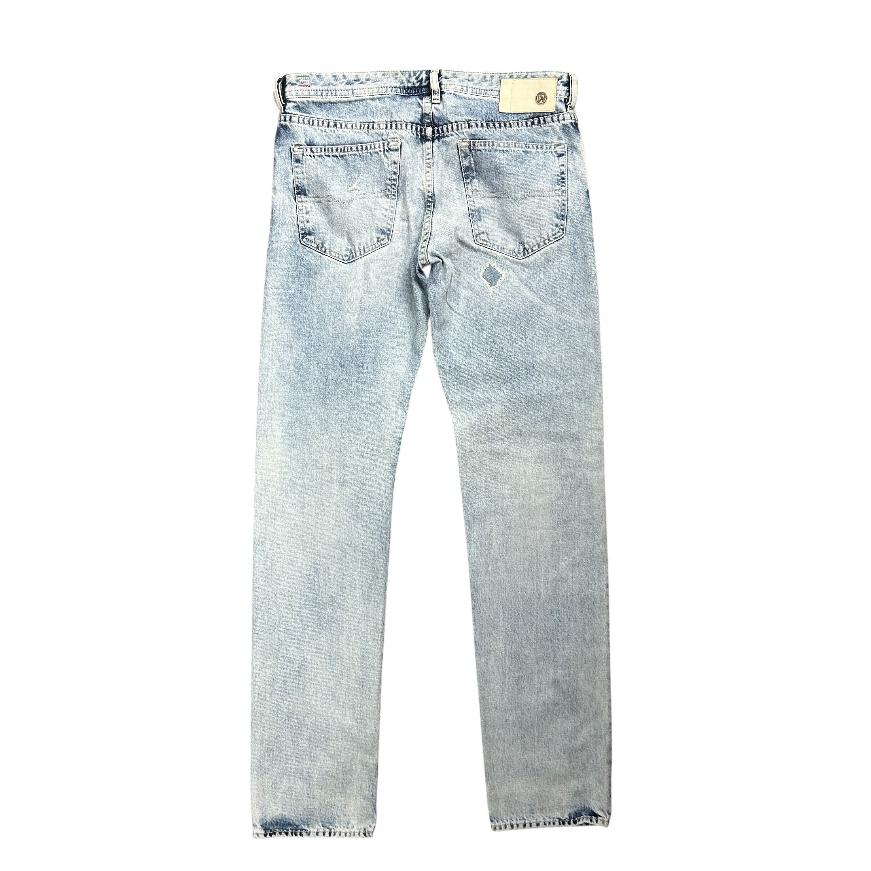 Diesel Diesel Buster Regular Slim Tapered Blue Denim Jeans W33L34 Size US 33 - 2 Thumbnail