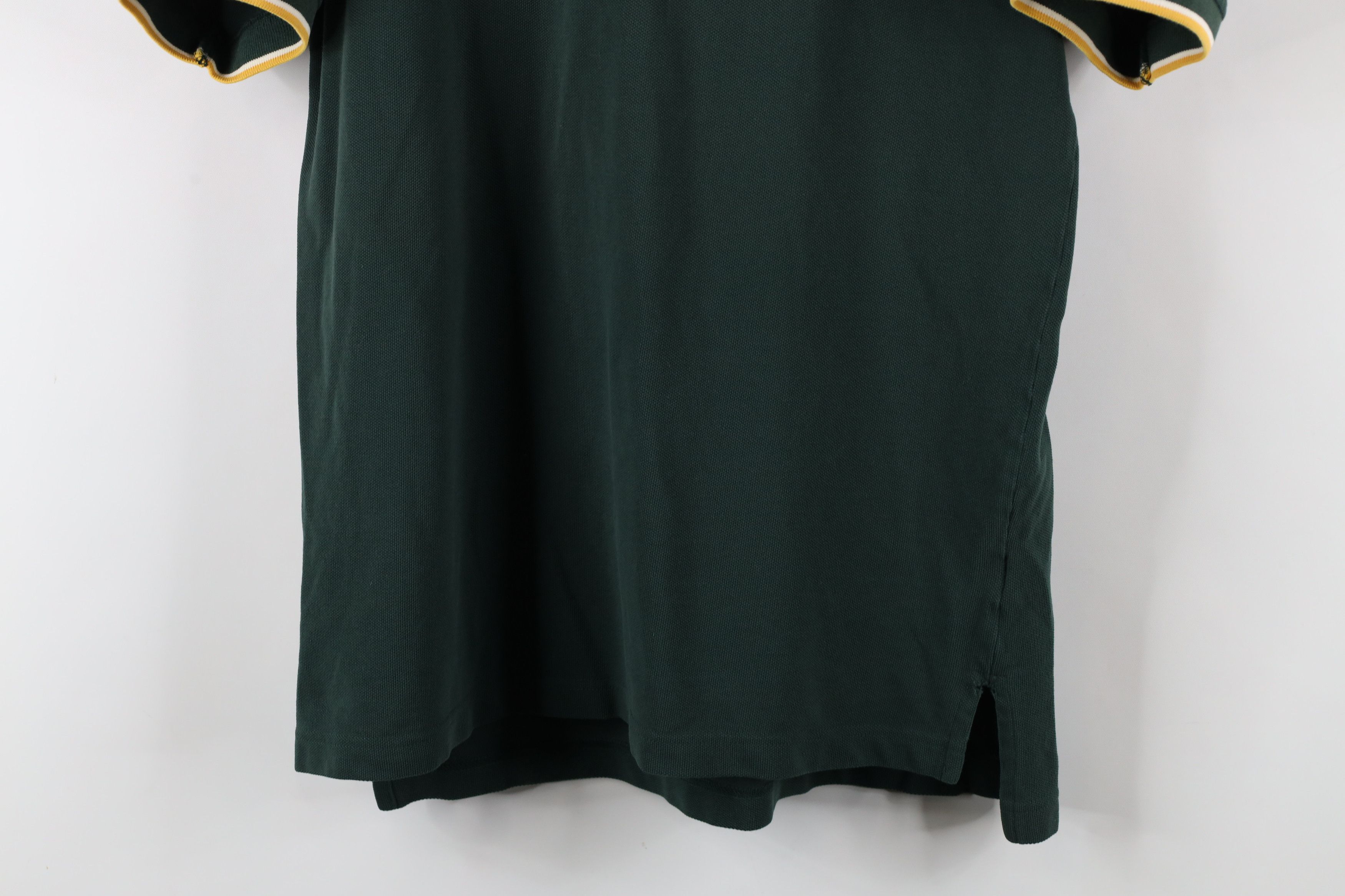 Tommy Hilfiger × Vintage Vintage 90s Tommy Hilfiger Striped Collared Polo Shirt Green Size US S / EU 44-46 / 1 - 3 Thumbnail