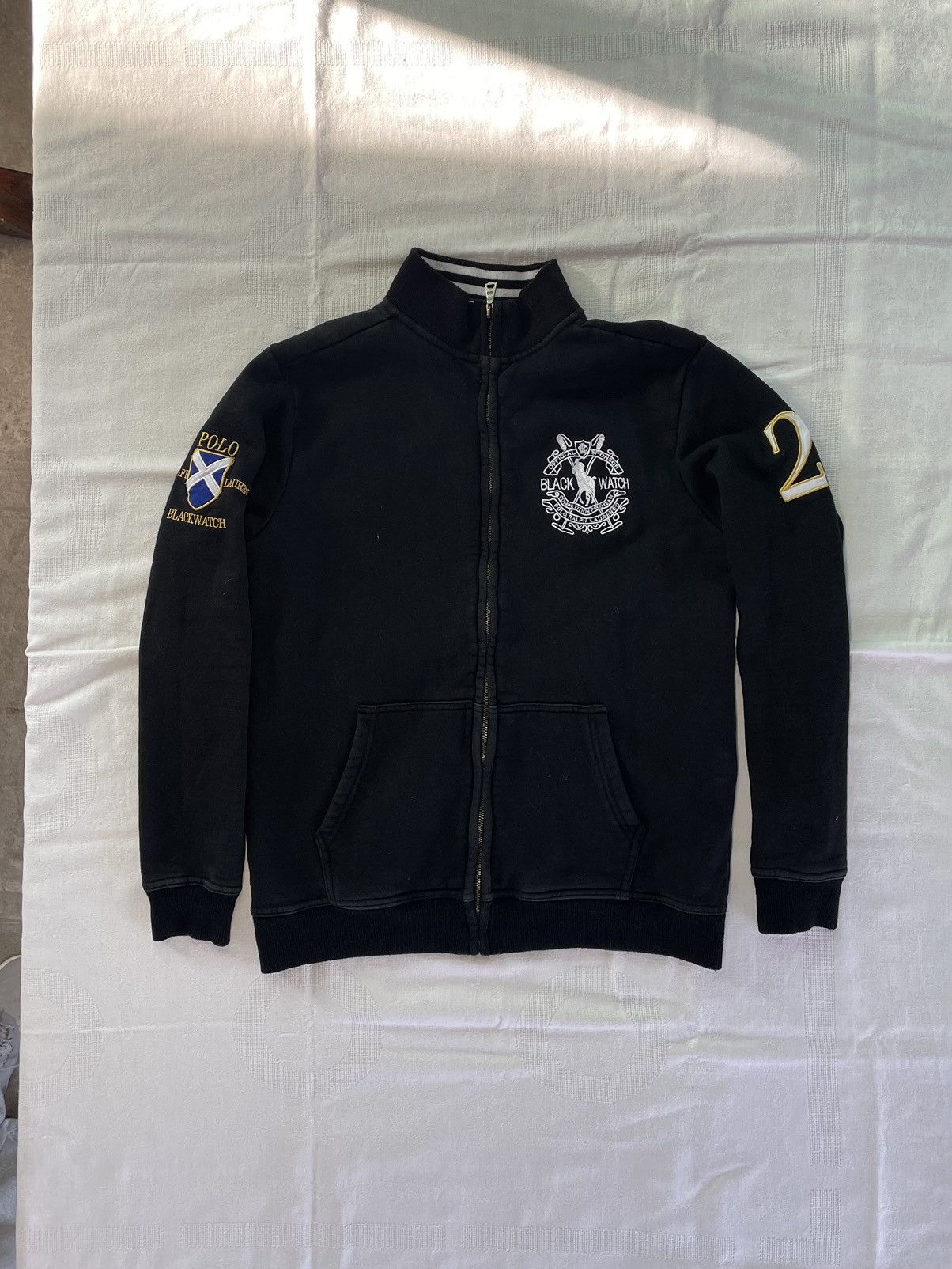 Polo Ralph Lauren × Vintage Vintage Polo Ralph Lauren Blackwatch Hoodie Jacket No 2 sz M Size US M / EU 48-50 / 2 - 1 Thumbnail