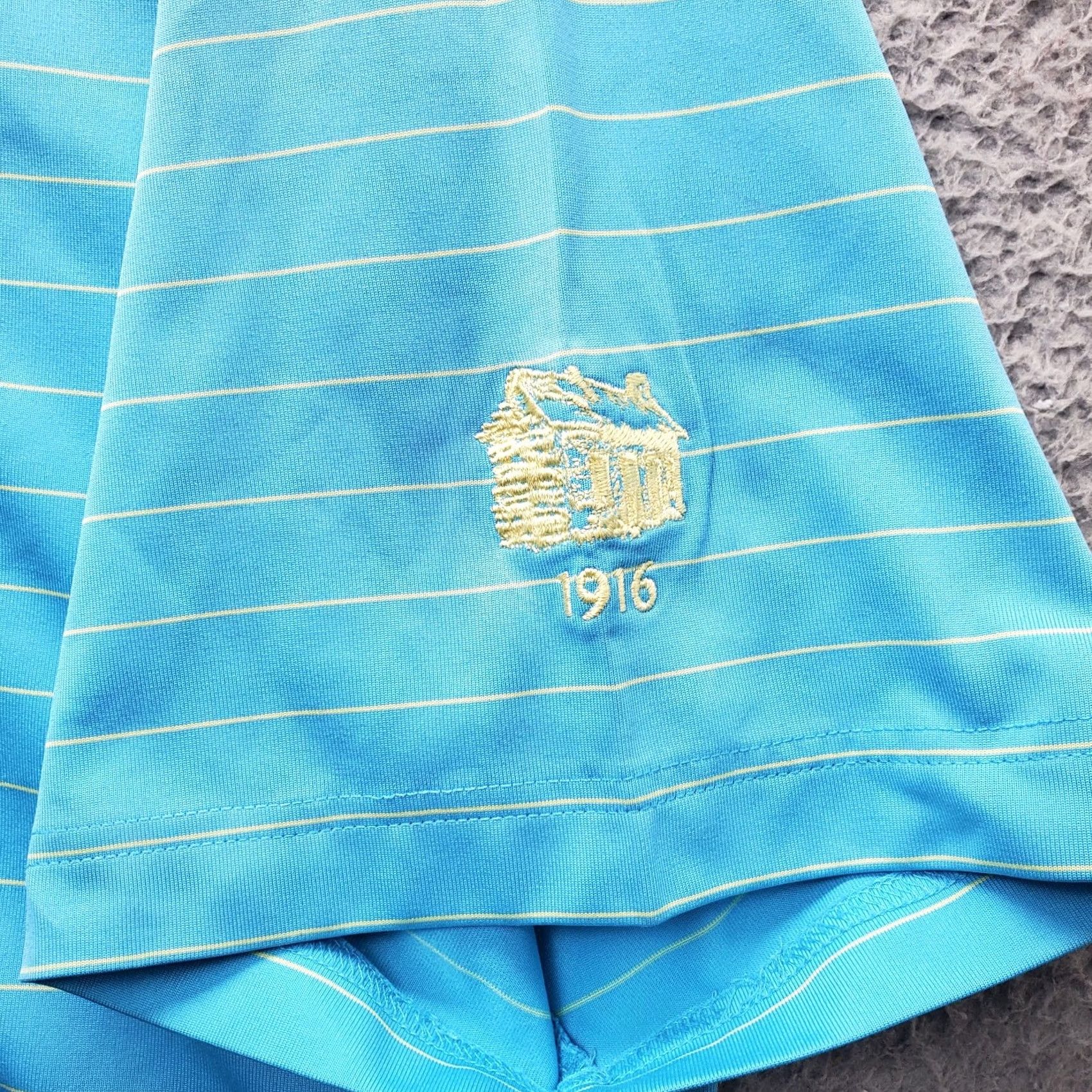 Vintage Donald Ross Polo Shirt Mens XL Multistriped Golf Performance Side Slit Popover Size US XL / EU 56 / 4 - 5 Thumbnail