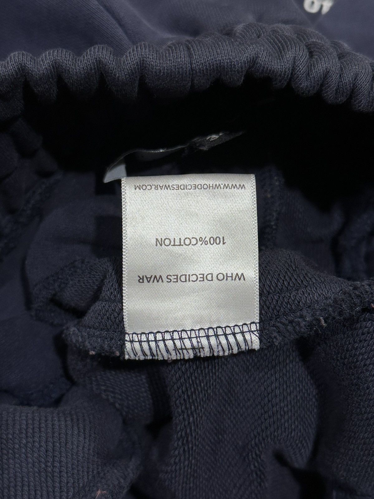 Who Decides War Who Decides War WDW Flared Scripture Dark Blue Sweatpants Size US 34 / EU 50 - 12 Thumbnail