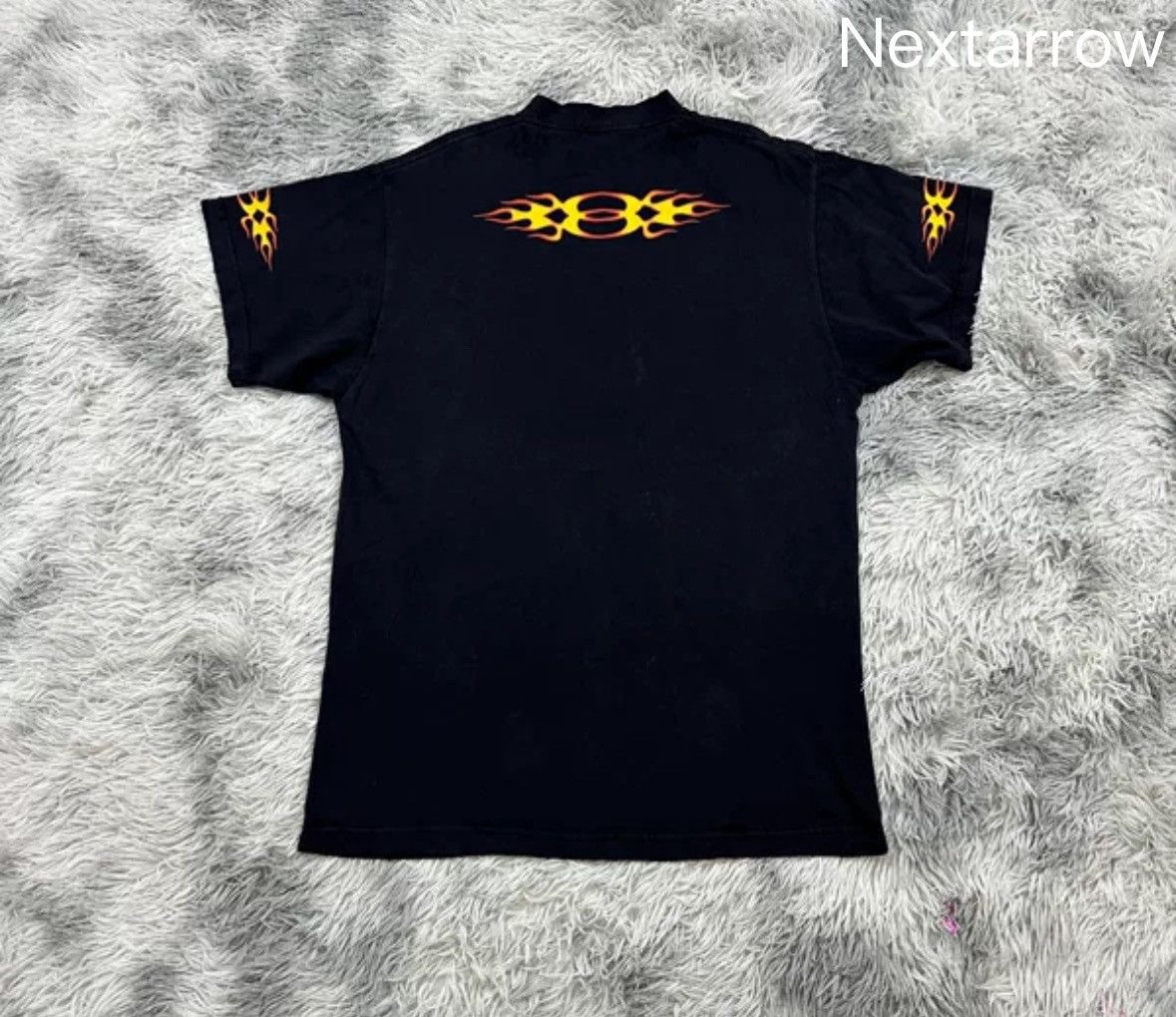 Balenciaga Balenciaga 24fw destroys old flame short sleeved shirt Size US S / EU 44-46 / 1 - 2 Thumbnail